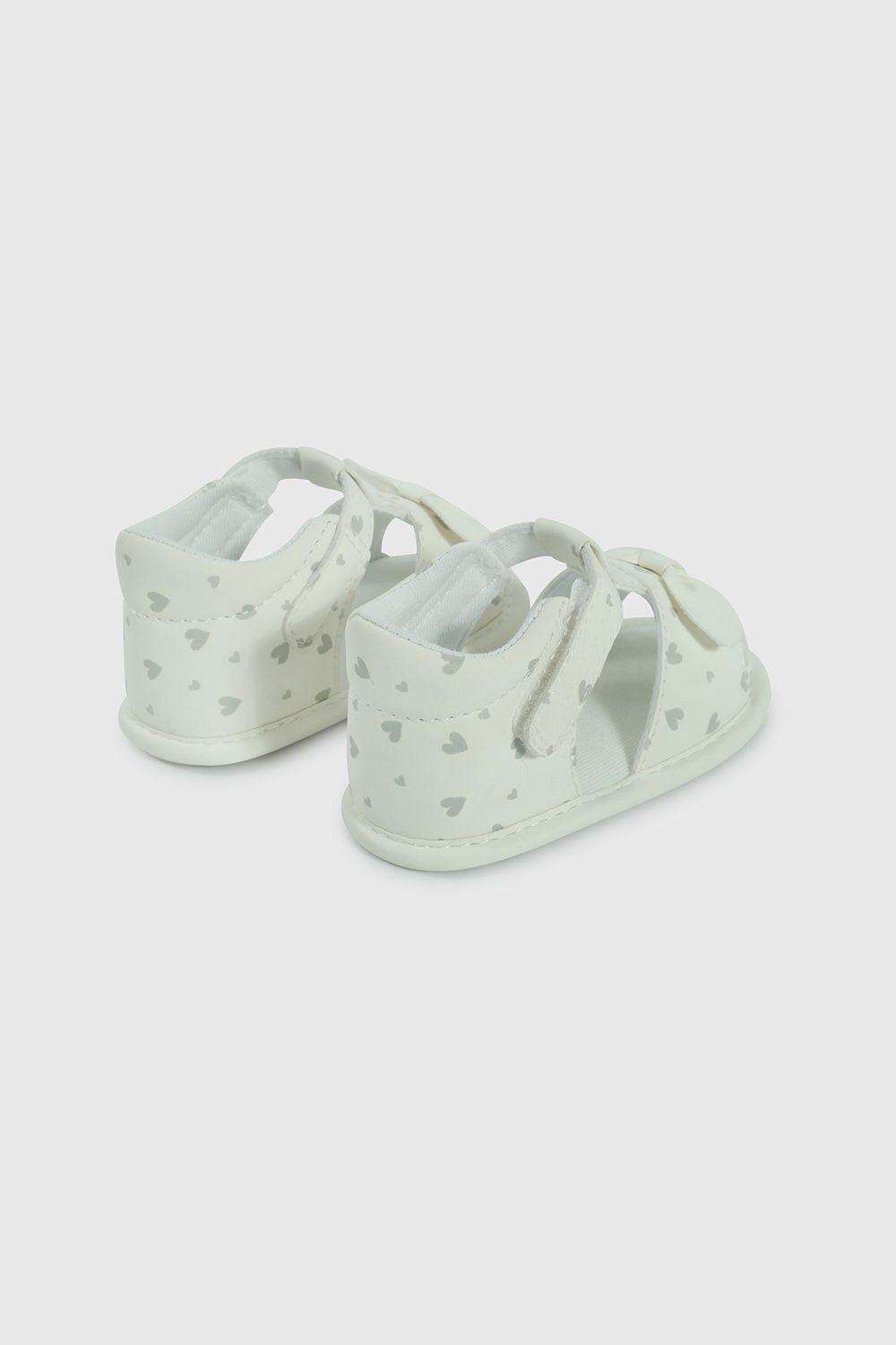 Sandalia de Niña de Vestir Blanca con Velcro 1224-4