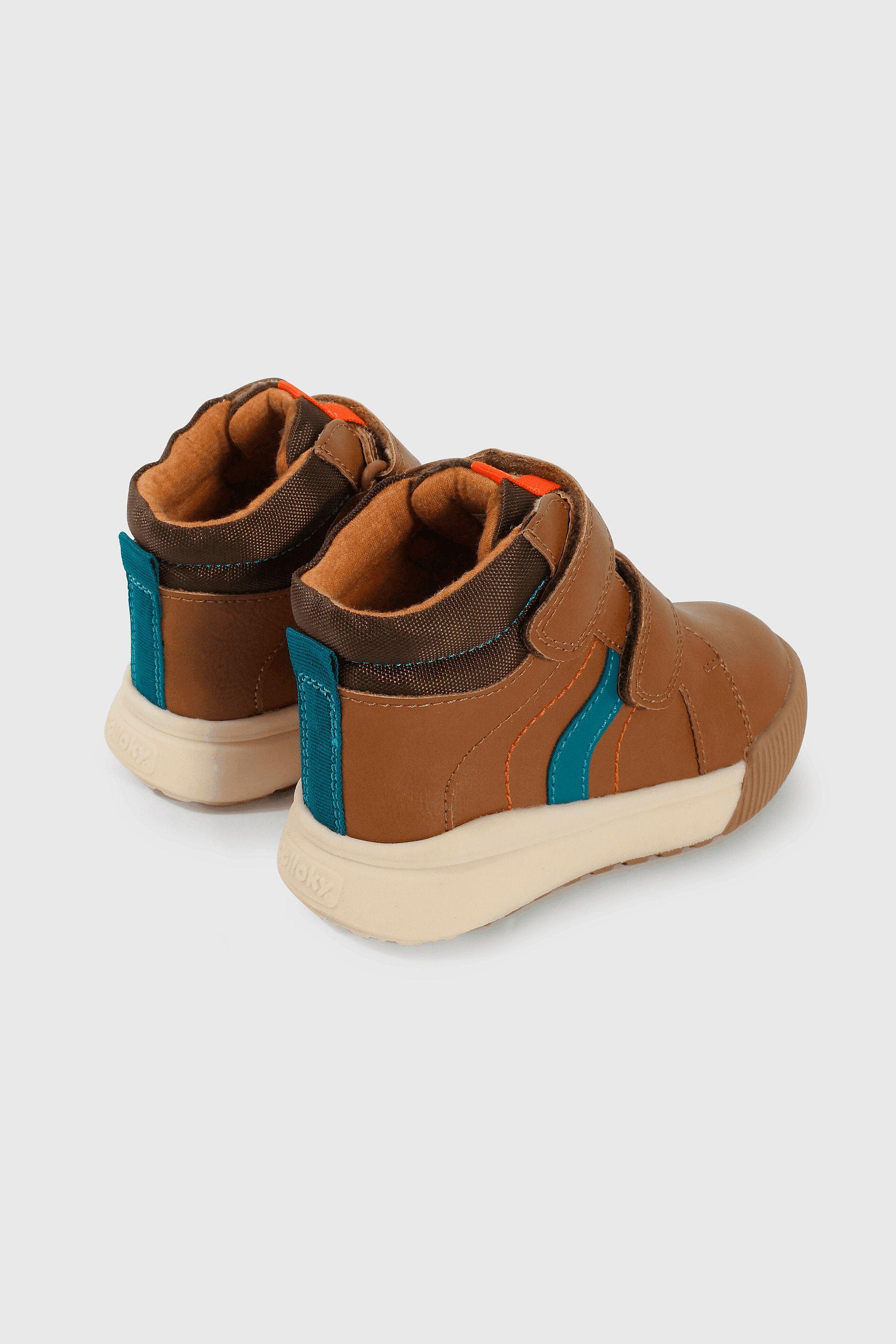 Botín Caminante Caña Media para Niño de 12 Meses a 4 Años Café-4