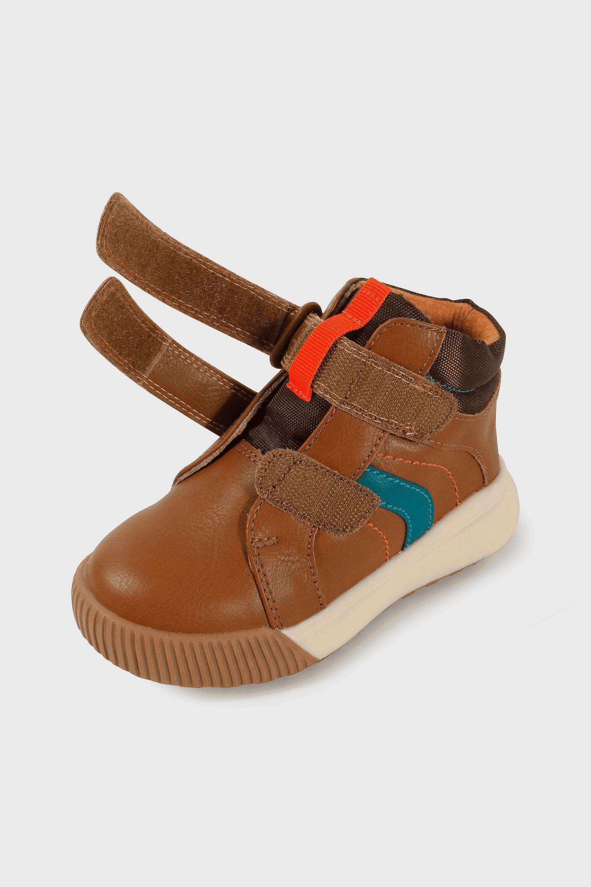 Botín Caminante Caña Media para Niño de 12 Meses a 4 Años Café-5