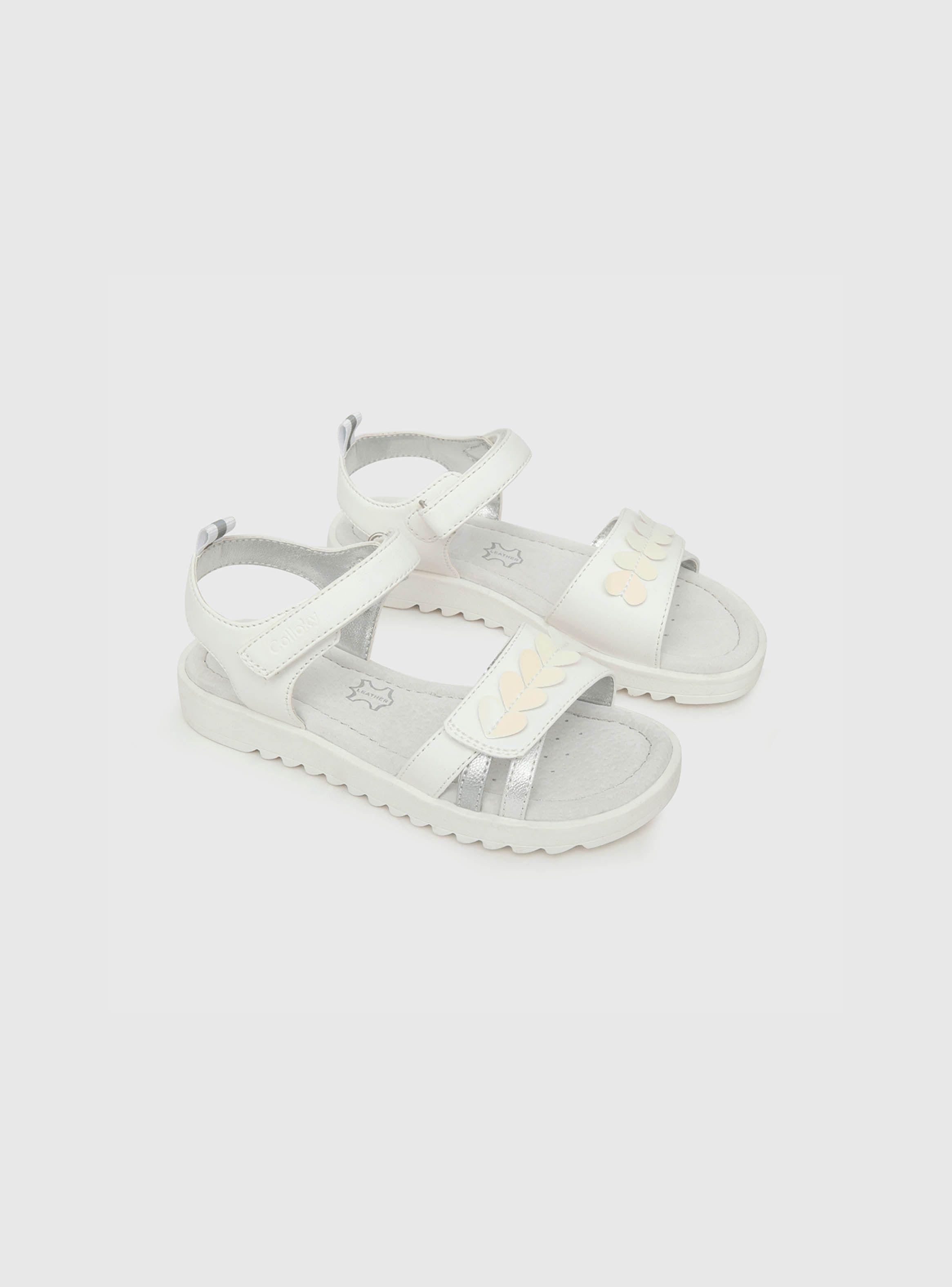 Sandalia Niña Hebilla Blanco (28 A 36) Colloky-0