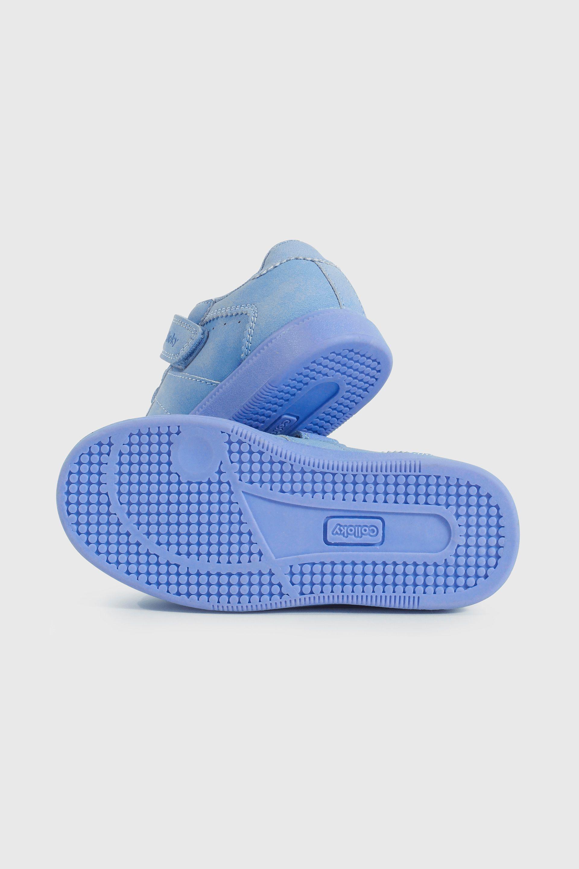 Zapatilla Caminante Lifestyle de Niña Celeste Caña Media con Cordón-2