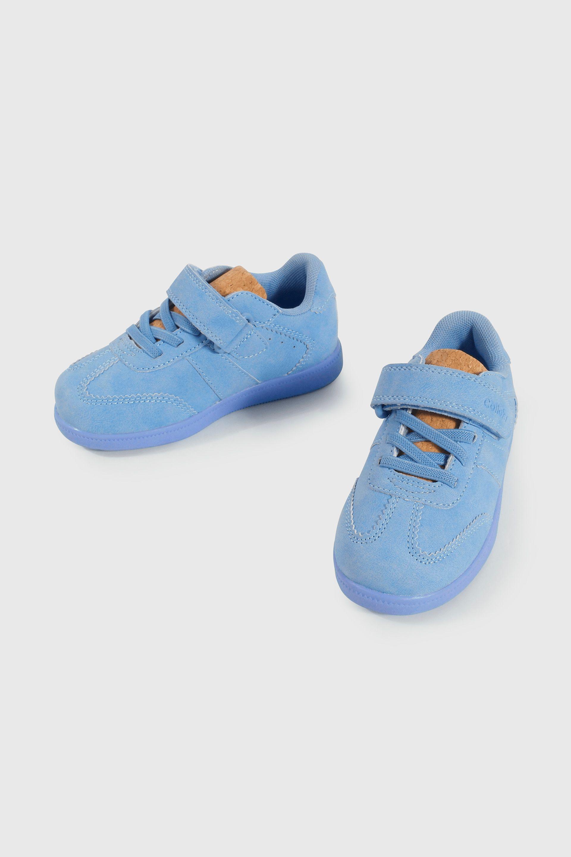 Zapatilla Caminante Lifestyle de Niña Celeste Caña Media con Cordón-3