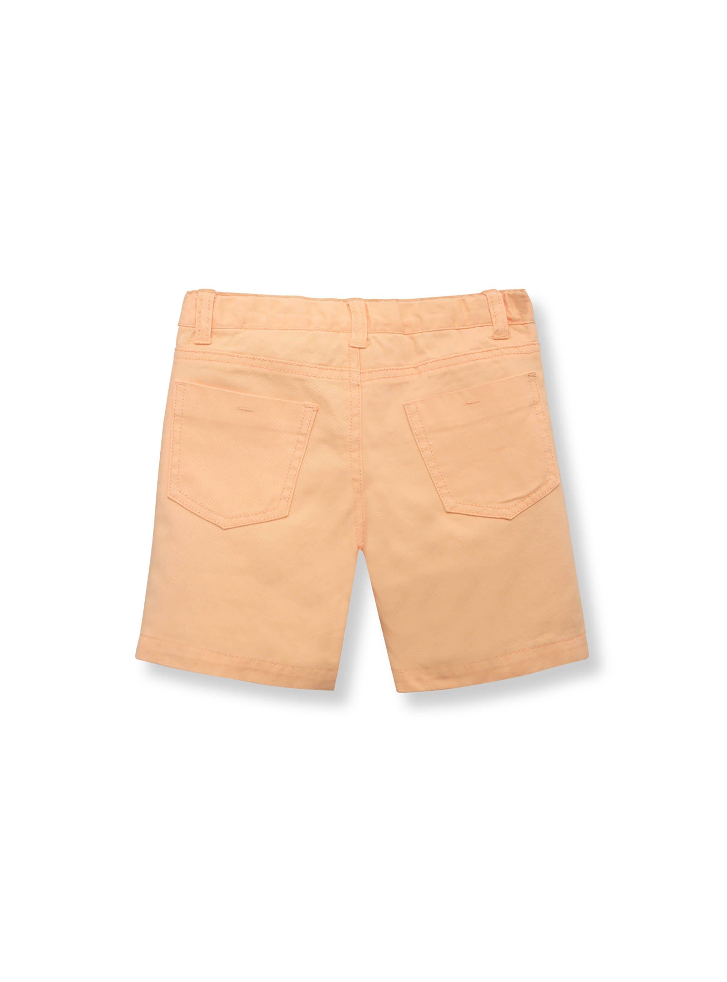 Bermuda Bebé Niño Gabardina Naranjo (3 A 36 Meses) Colloky-1
