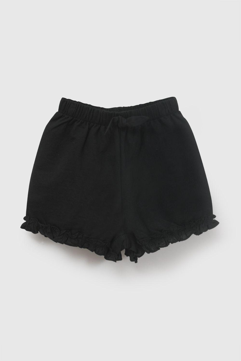 Short Negro Niña 3-4A a 12-13A Colloky-0