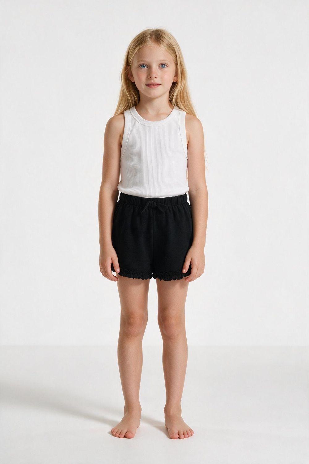 Short Negro Niña 3-4A a 12-13A Colloky-1