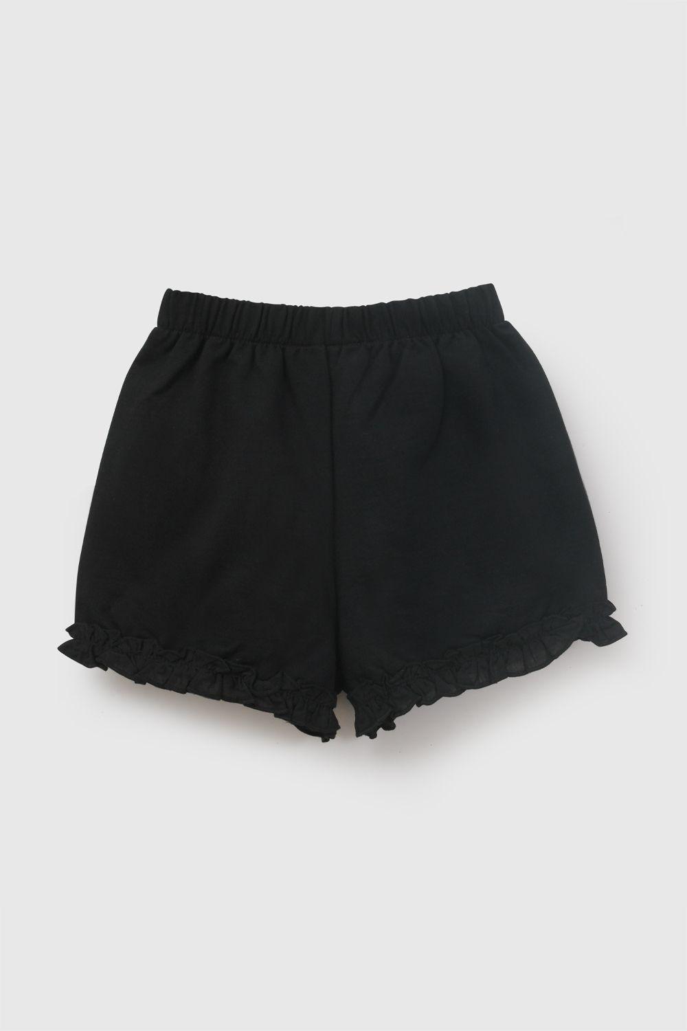 Short Negro Niña 3-4A a 12-13A Colloky-2