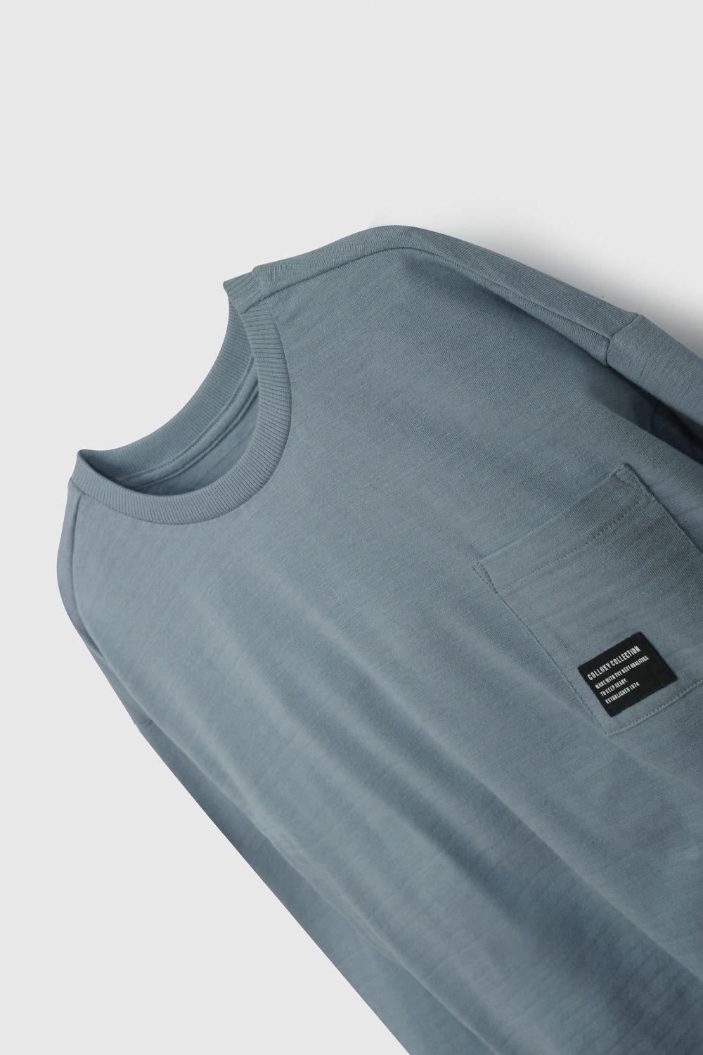 Polera Celeste Texturada De Niño POJE0359V26-2