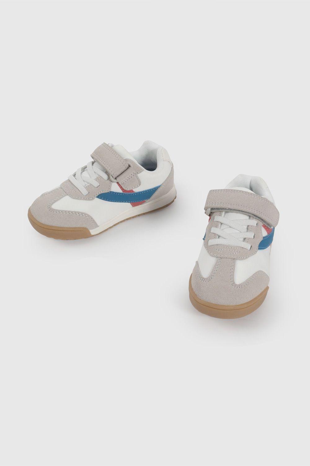 Zapatilla Urbana Blanca y Azul 47290298V26-5