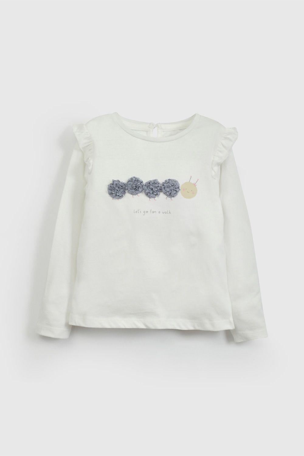 Polera Blanca Cuncuna De Niña POJE4809V26-0