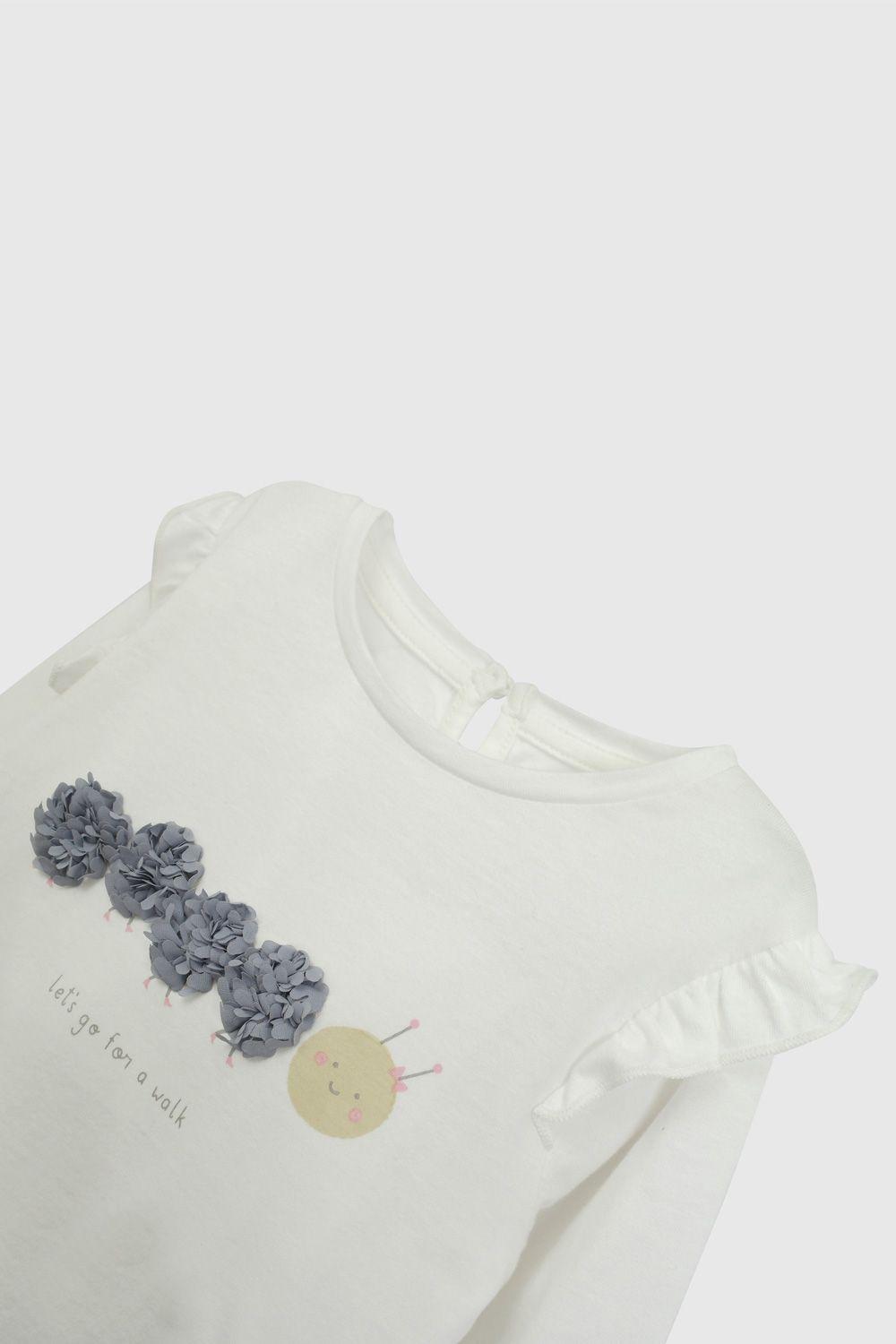 Polera Blanca Cuncuna De Niña POJE4809V26-2