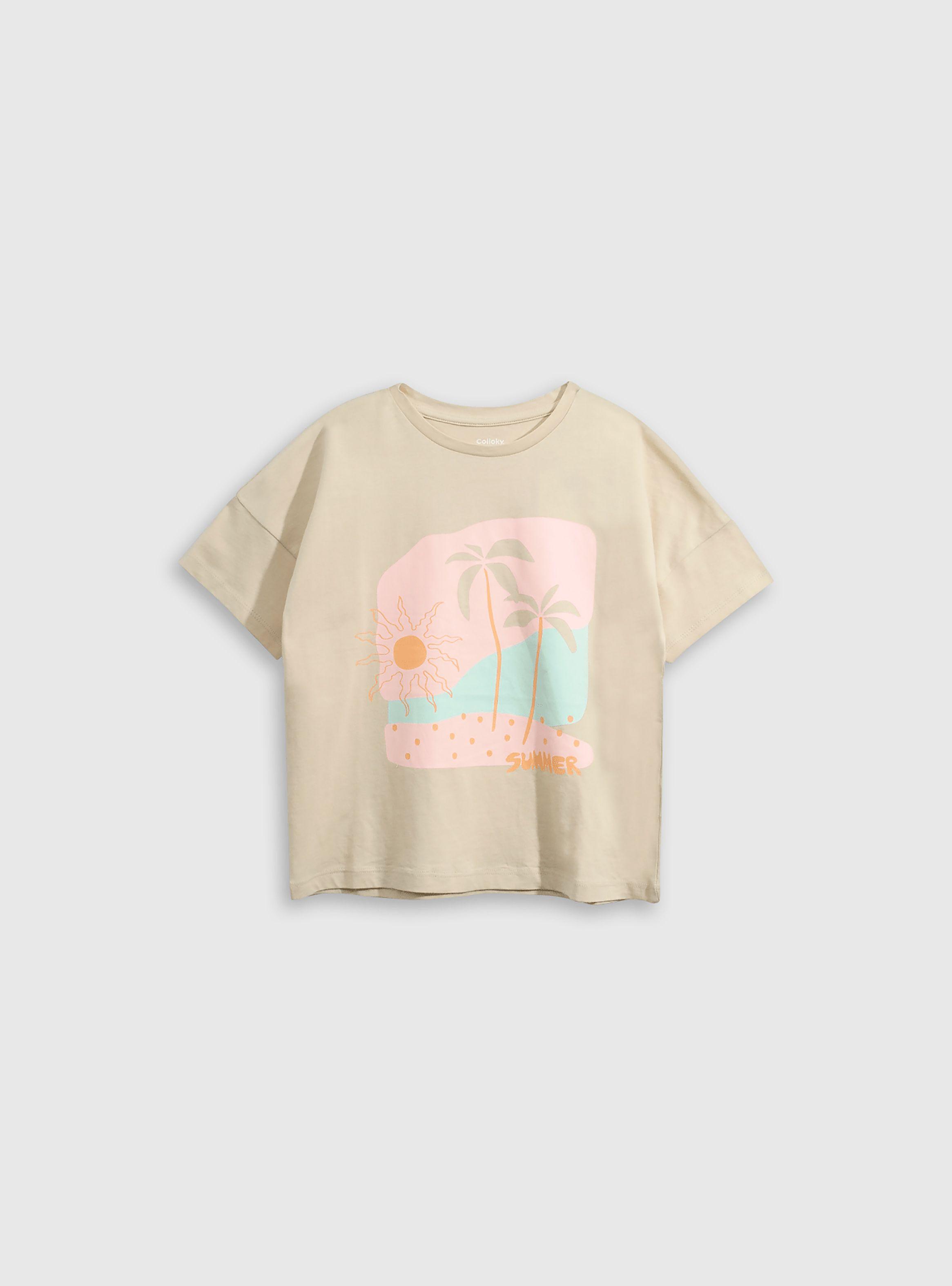 Polera Niña Beige 55269 Colloky-0