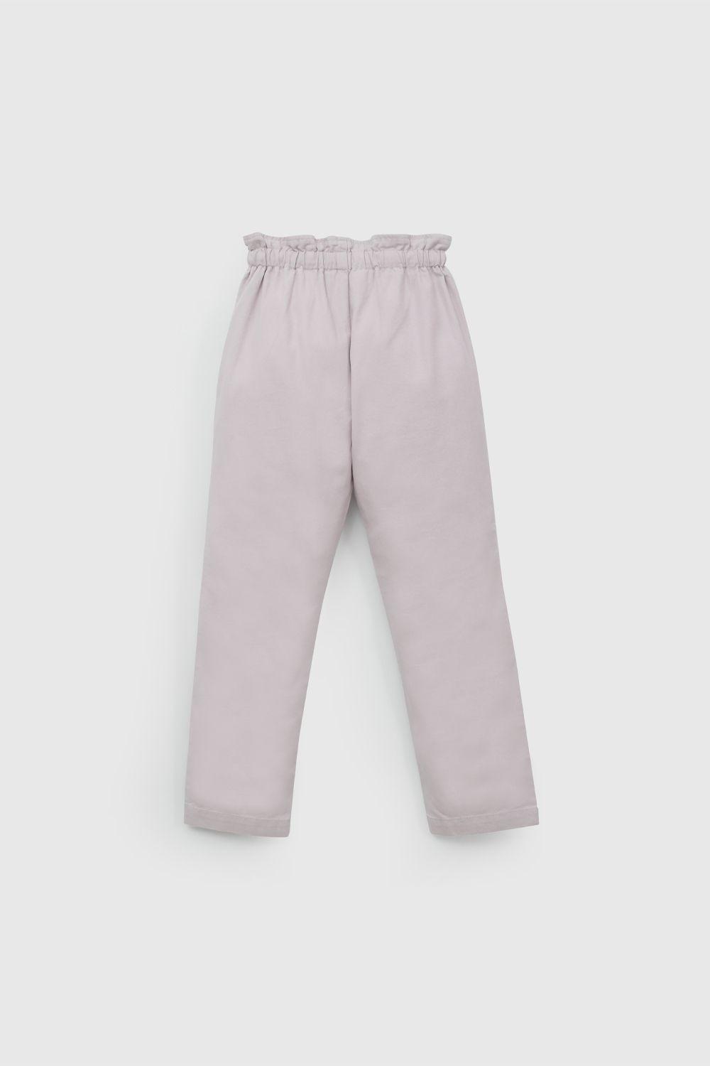 Pantalón Morado Gabardina De Niña PTGB0618V26-2