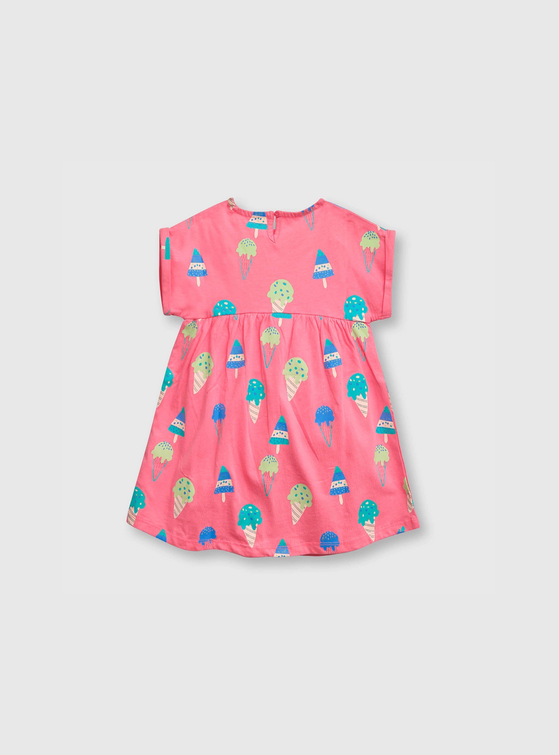 Vestido Niña Estampado Rosado (3 A 36 Meses) Colloky-1