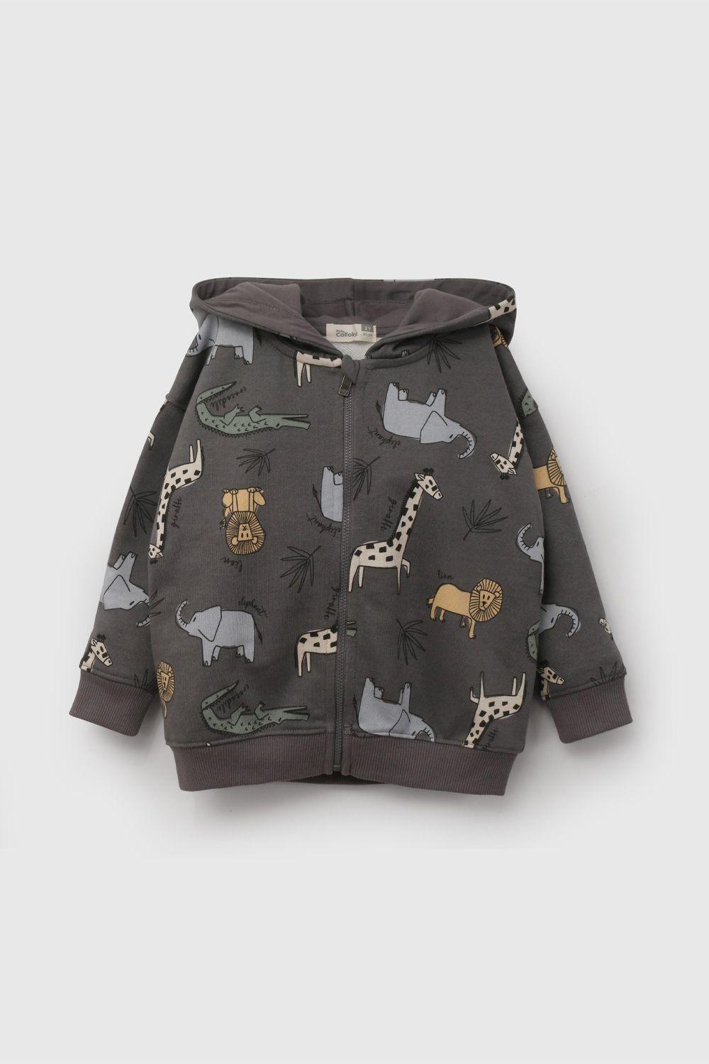 Polerón Negro Safari De Niño PLPO3503V26-0