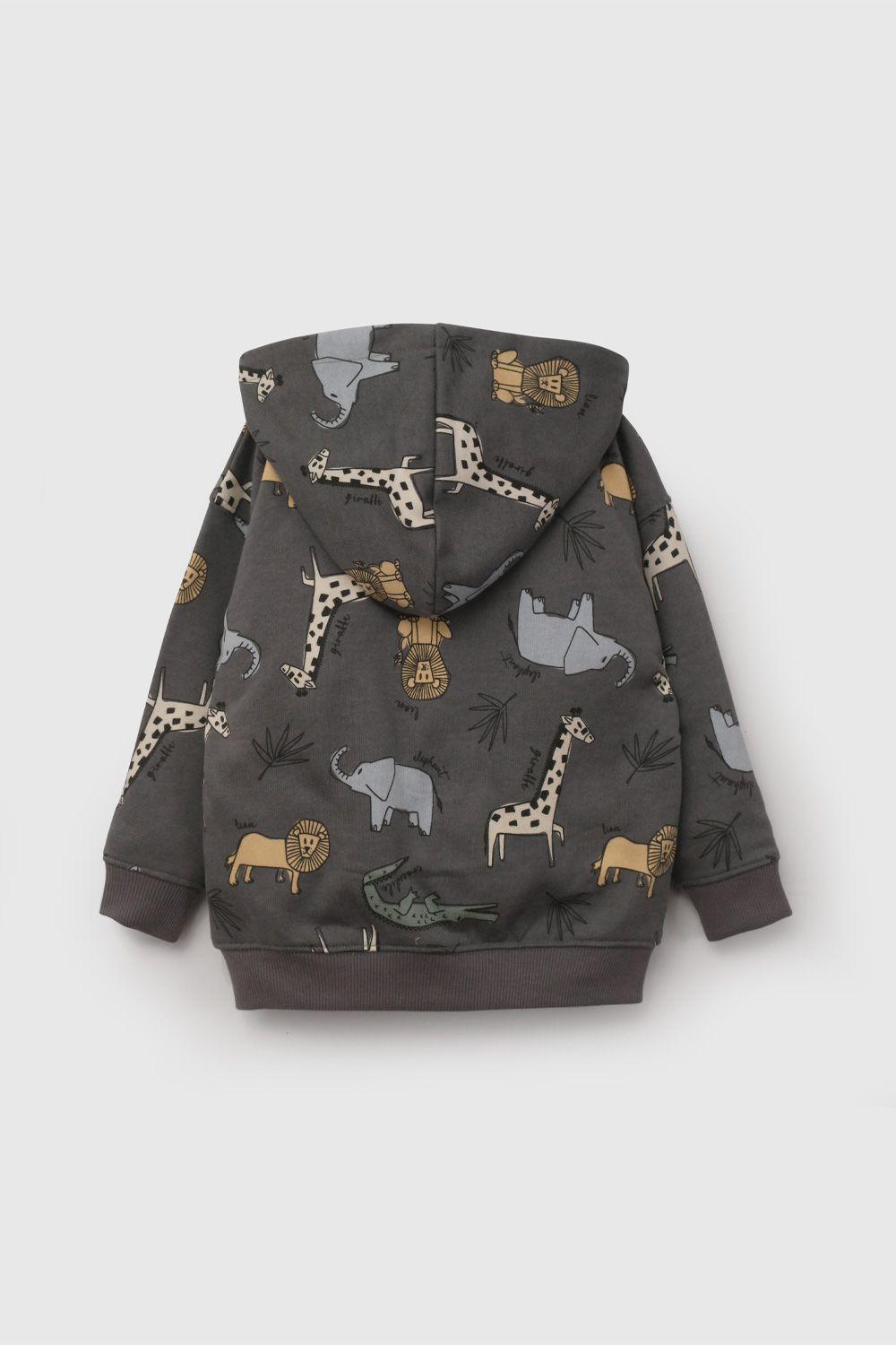 Polerón Negro Safari De Niño PLPO3503V26-1