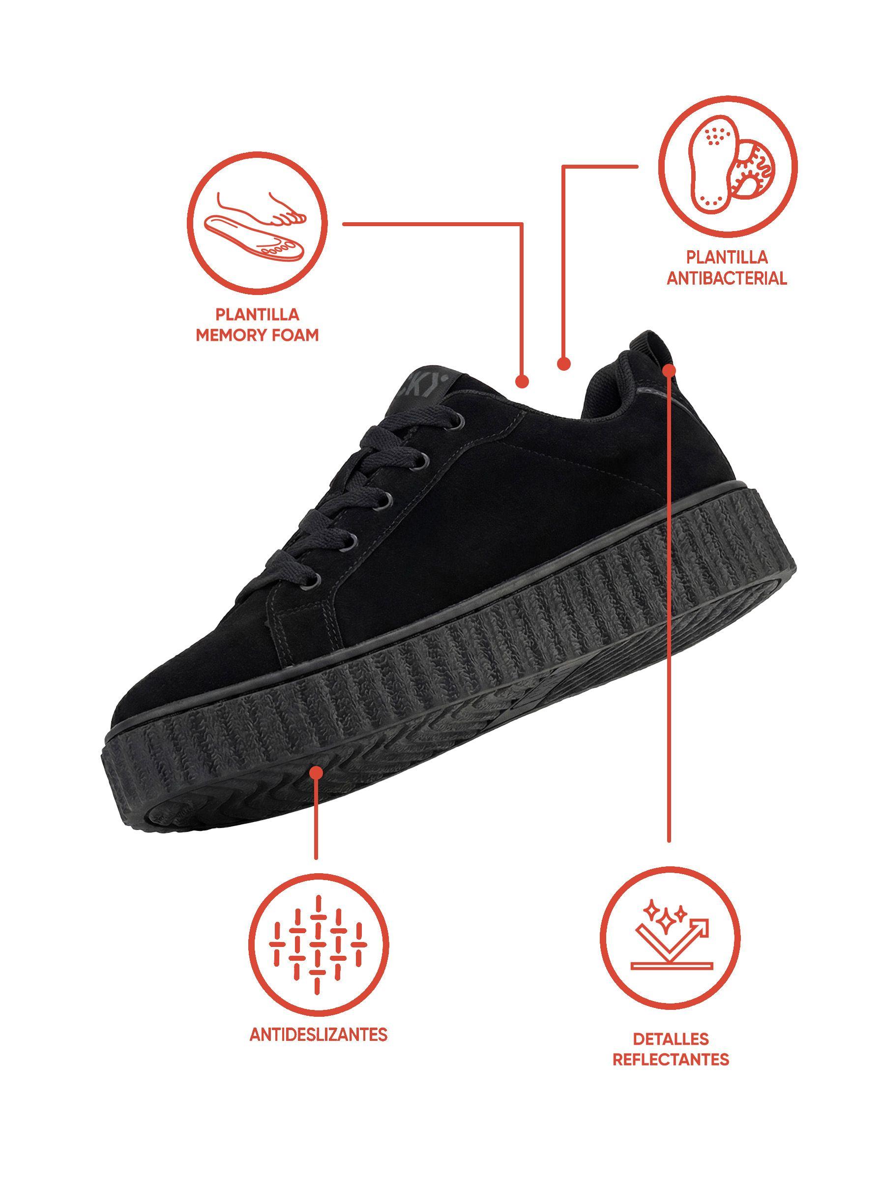 Zapatilla Escolar Negra 7243 Colloky-1