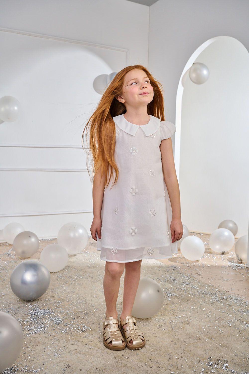 Vestido Blanco de Niña VEPY1210V26-1