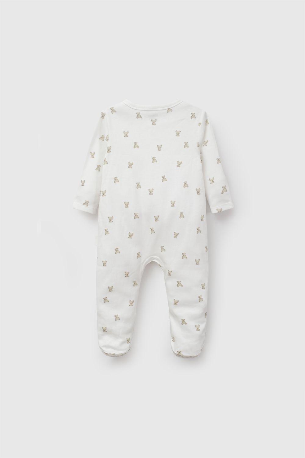 Pijama Algodón Beige Unisex 0/3M a 18/24M Colloky-2