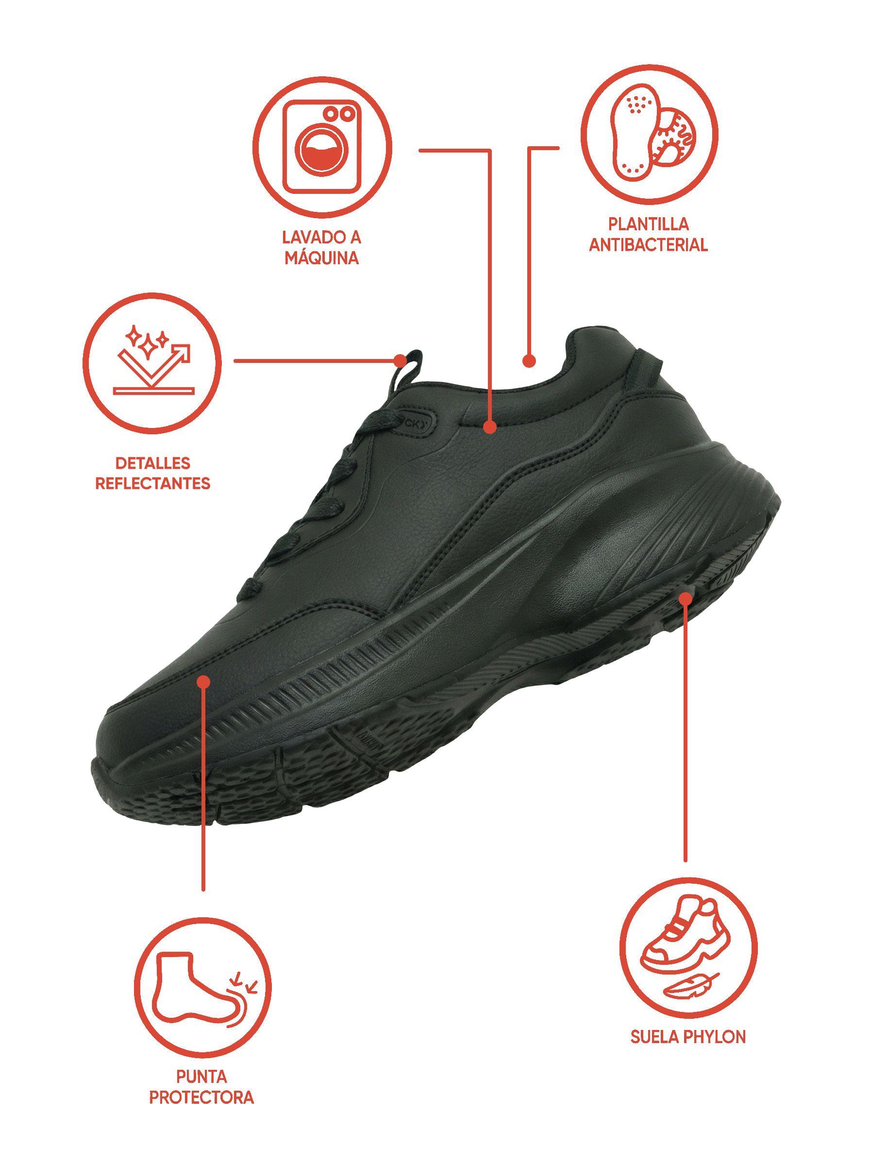 Zapatilla Escolar Negra 7288 Colloky-1