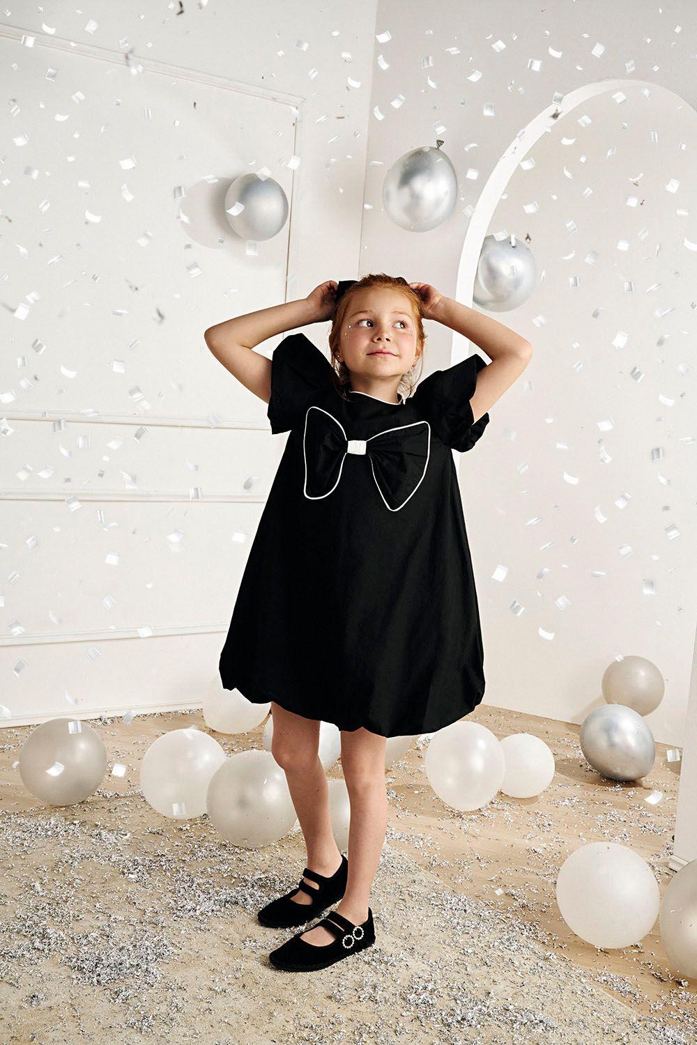 Vestido con Cinta de Niña VEVL2801V26-1