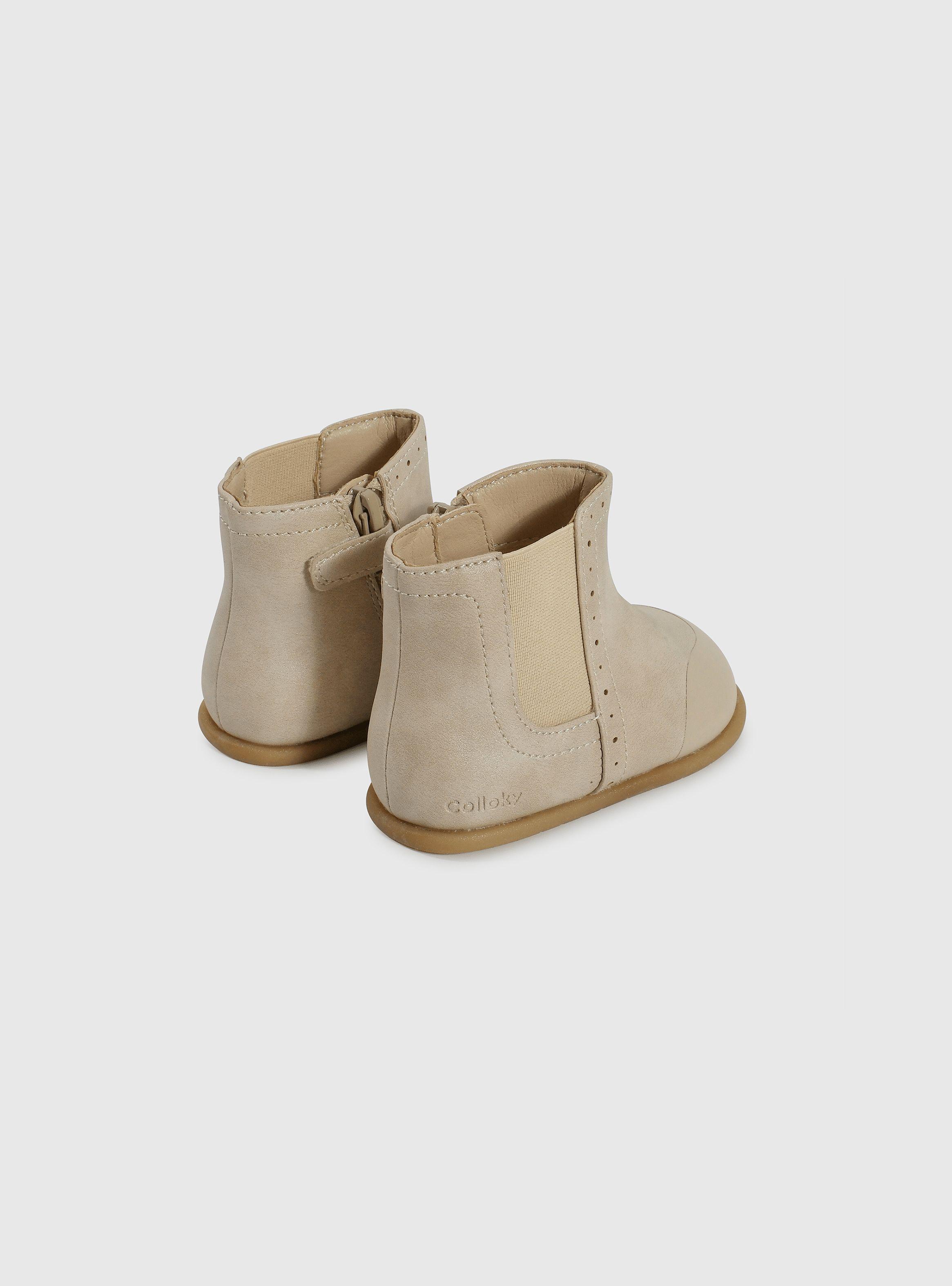 Bootie Niña Beige 56057 Colloky-4
