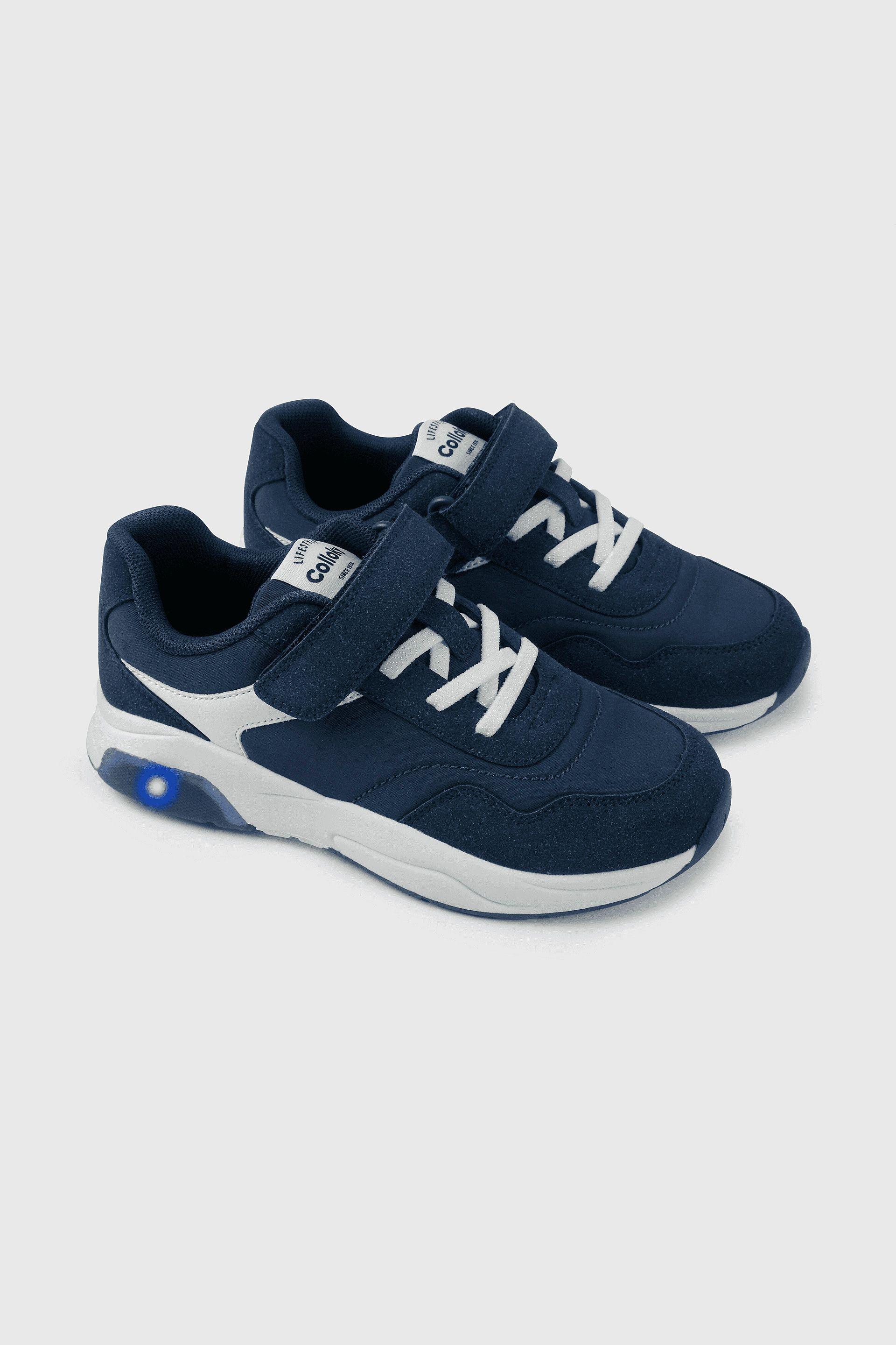 Zapatilla Azul con Luces de Niño-0