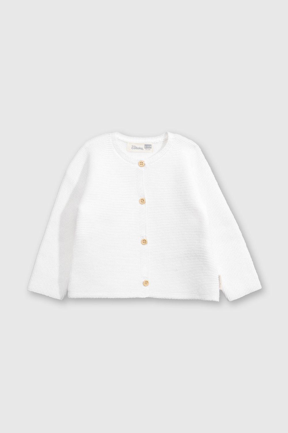 Chaleco Blanco de Bebé-0