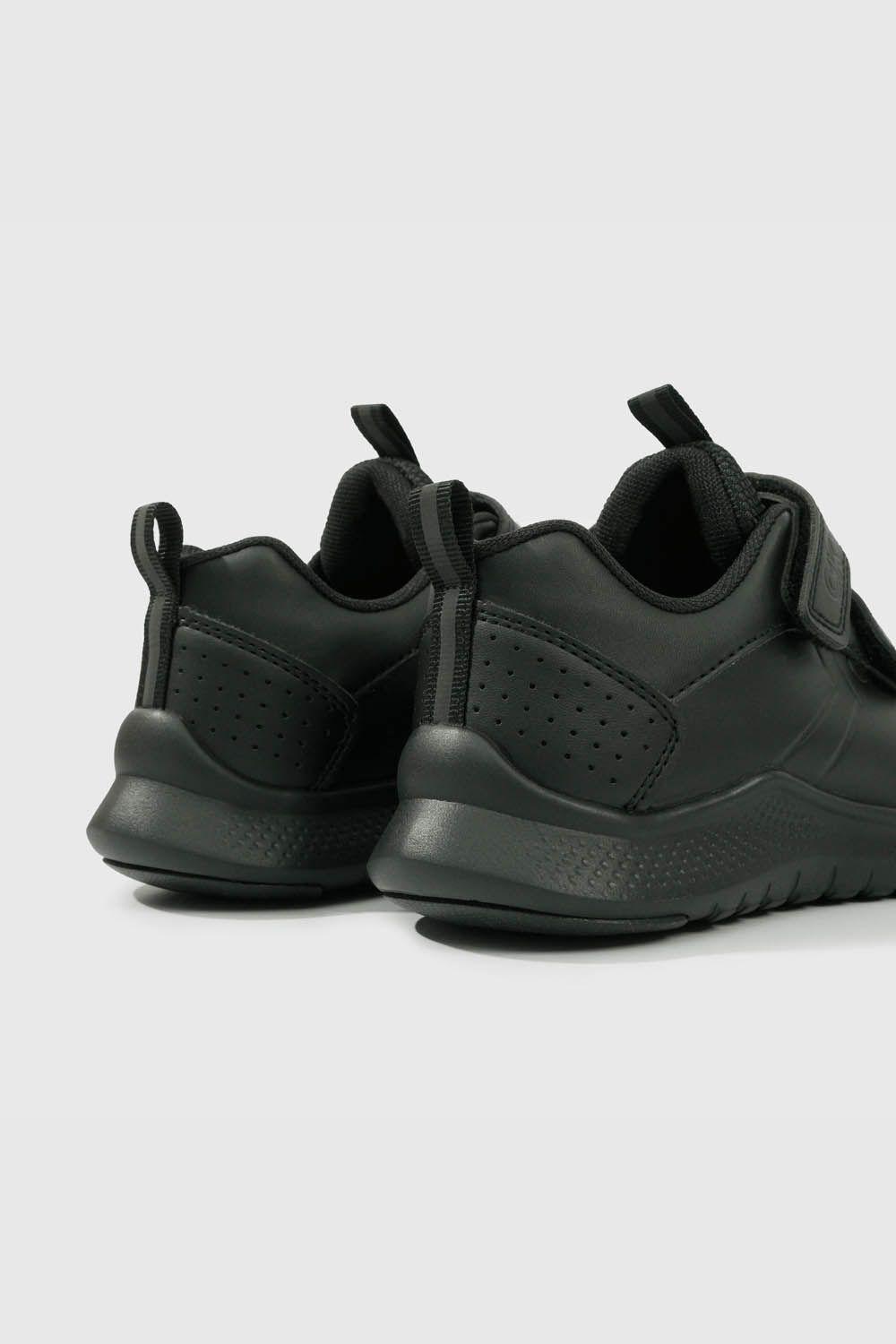 Zapatilla Escolar Negra con Velcro Unisex-4
