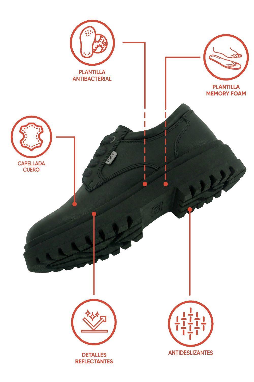 Zapato Escolar Negro 7286 Colloky-8