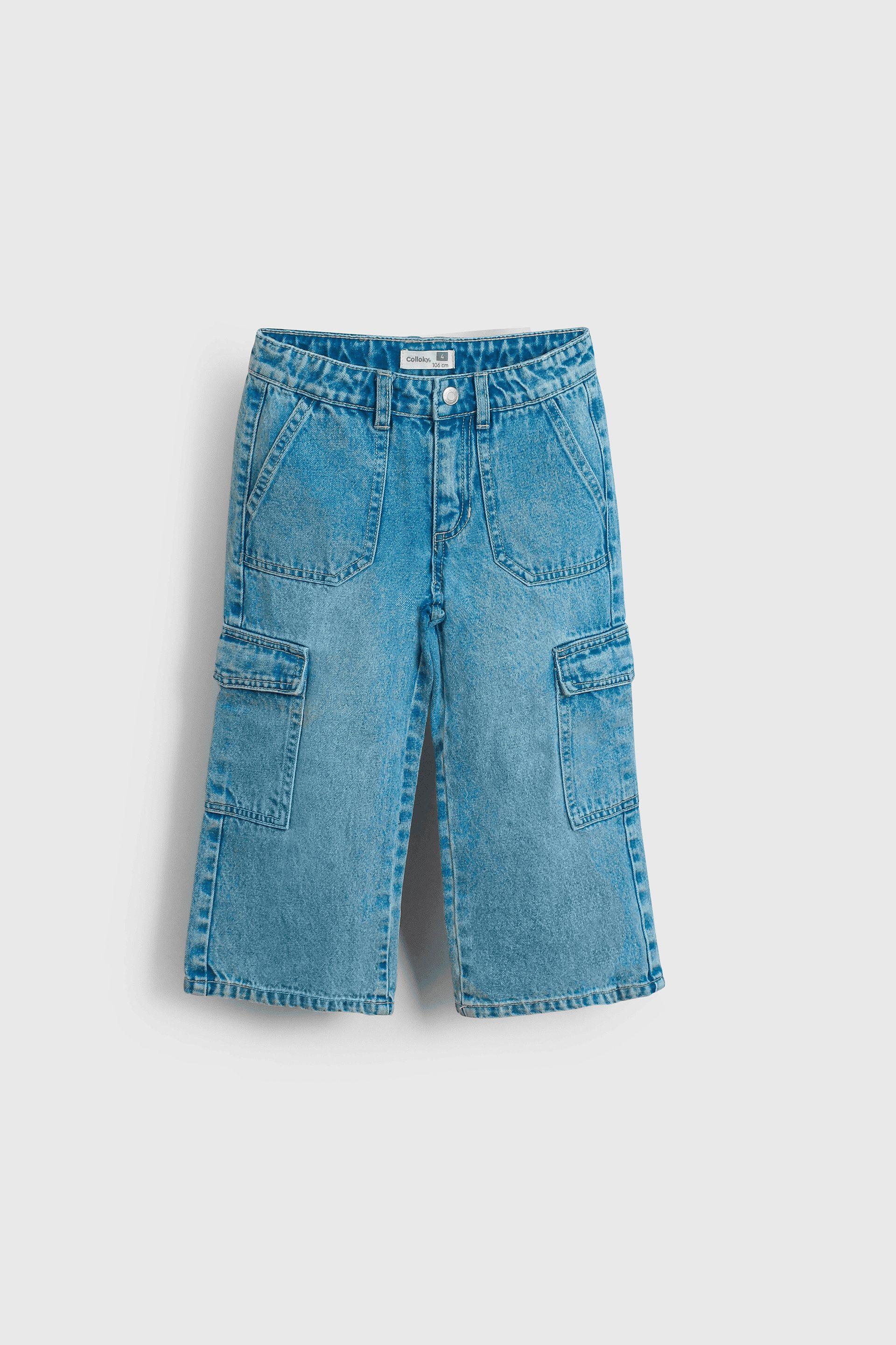 Jeans Cargo Celestes-0