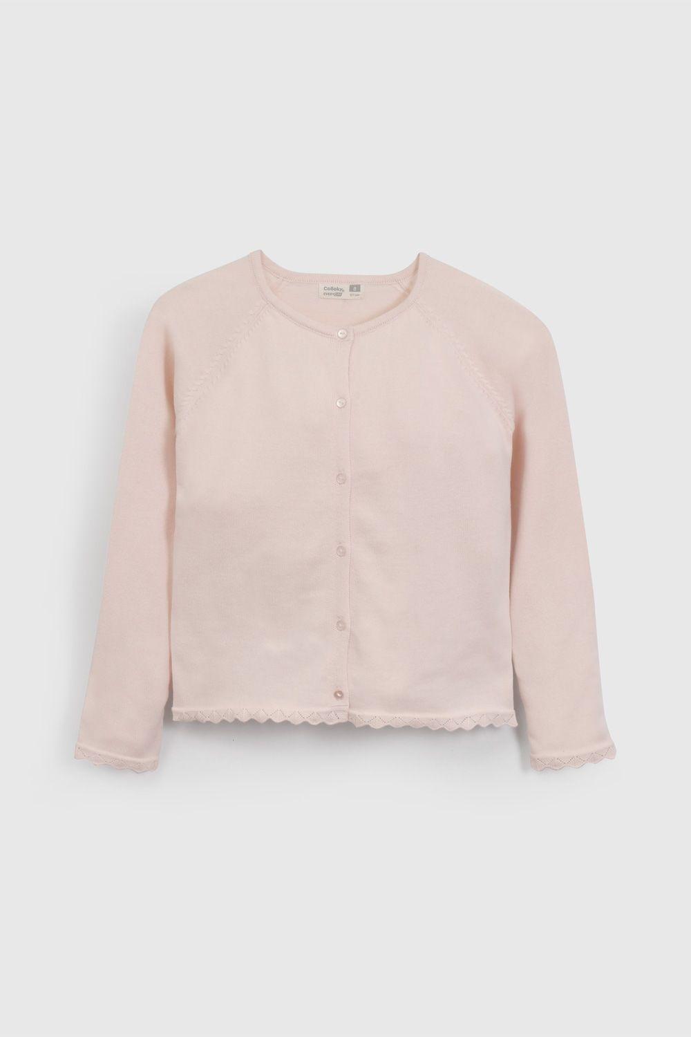 Chaleco Rosado Básico De Niña CHLA0631V26-0