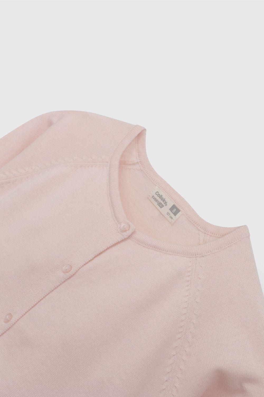 Chaleco Rosado Básico De Niña CHLA0631V26-2