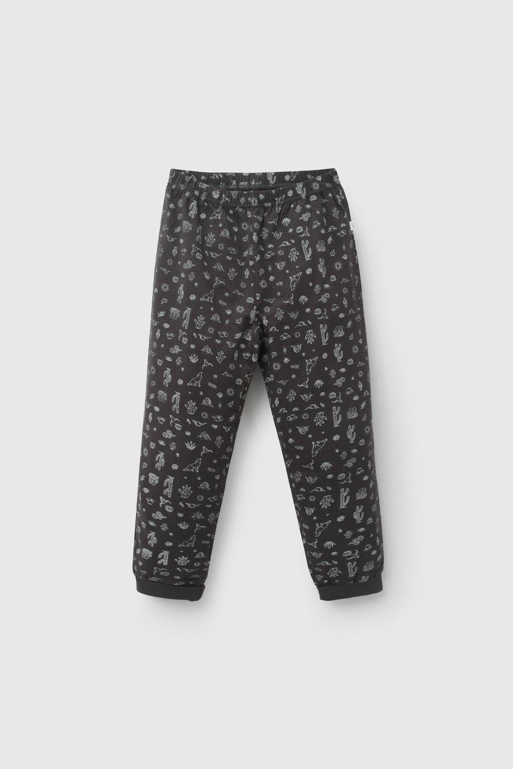 Pijama Algodón Estampado Negro Niño 2A a 12A Colloky-2