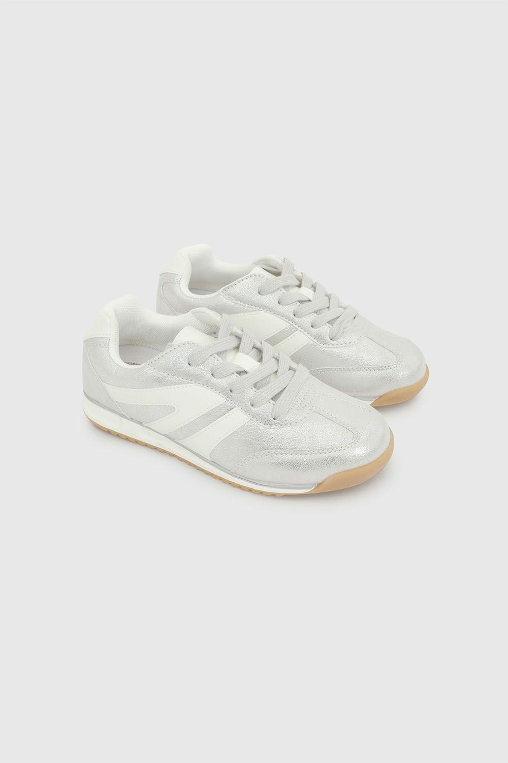 Zapatilla Niña Plateado 8030 Colloky-6