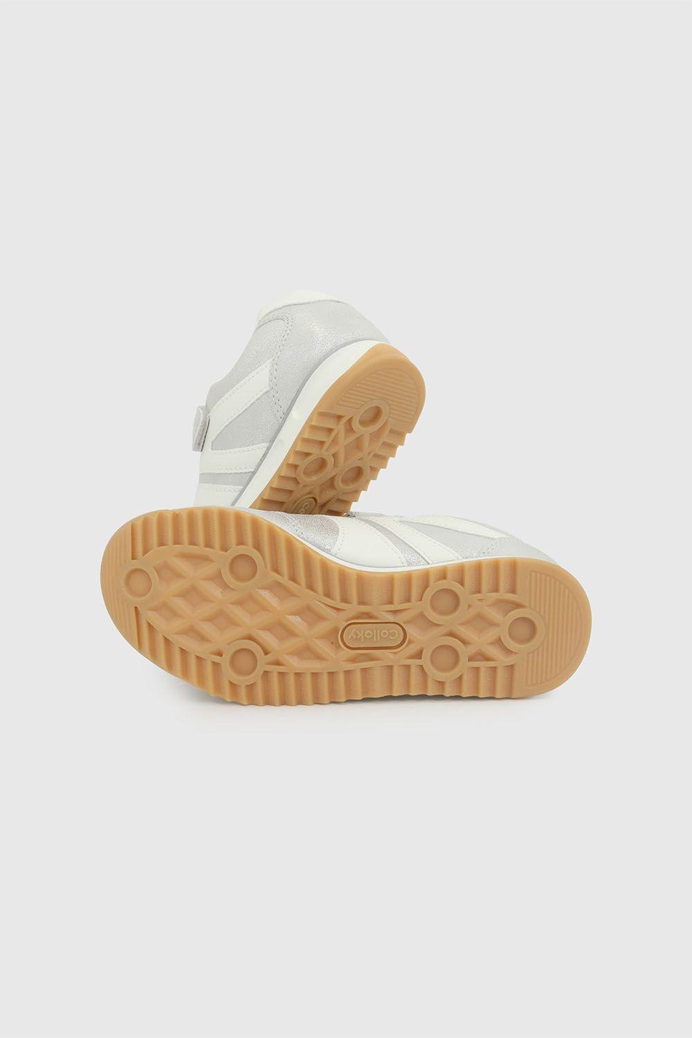 Zapatilla Niña Plateado 8030 Colloky-3