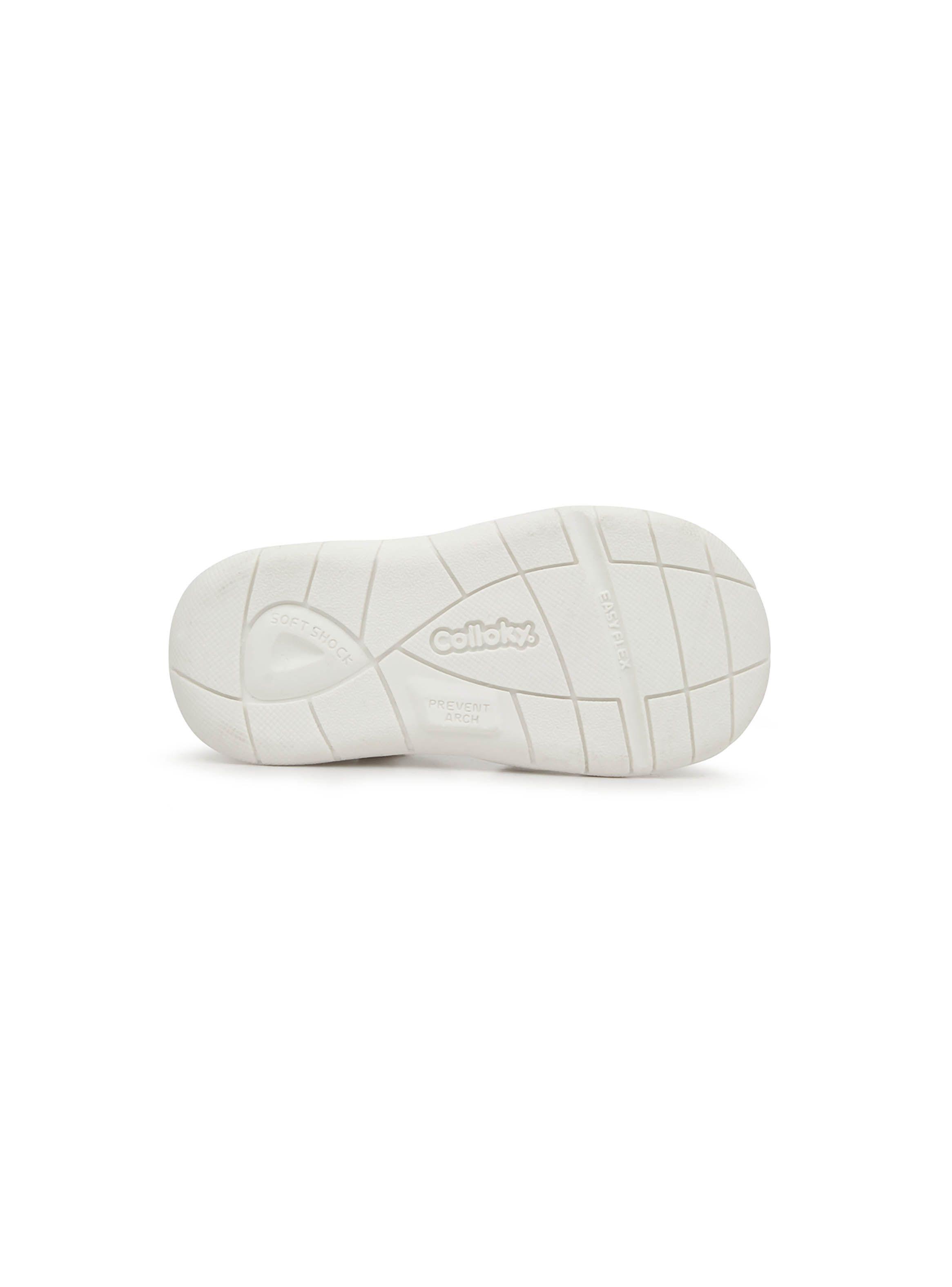 Sandalia De Niña Doble Ajuste Blanco (21 A 27) Colloky-2