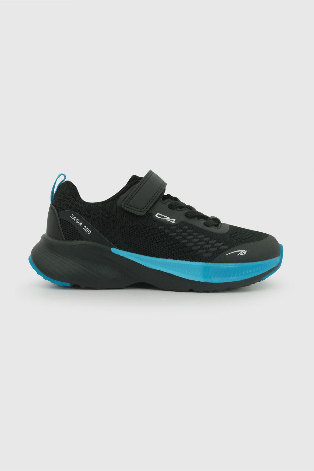 Zapatilla deportiva unisex negra 28-38-1