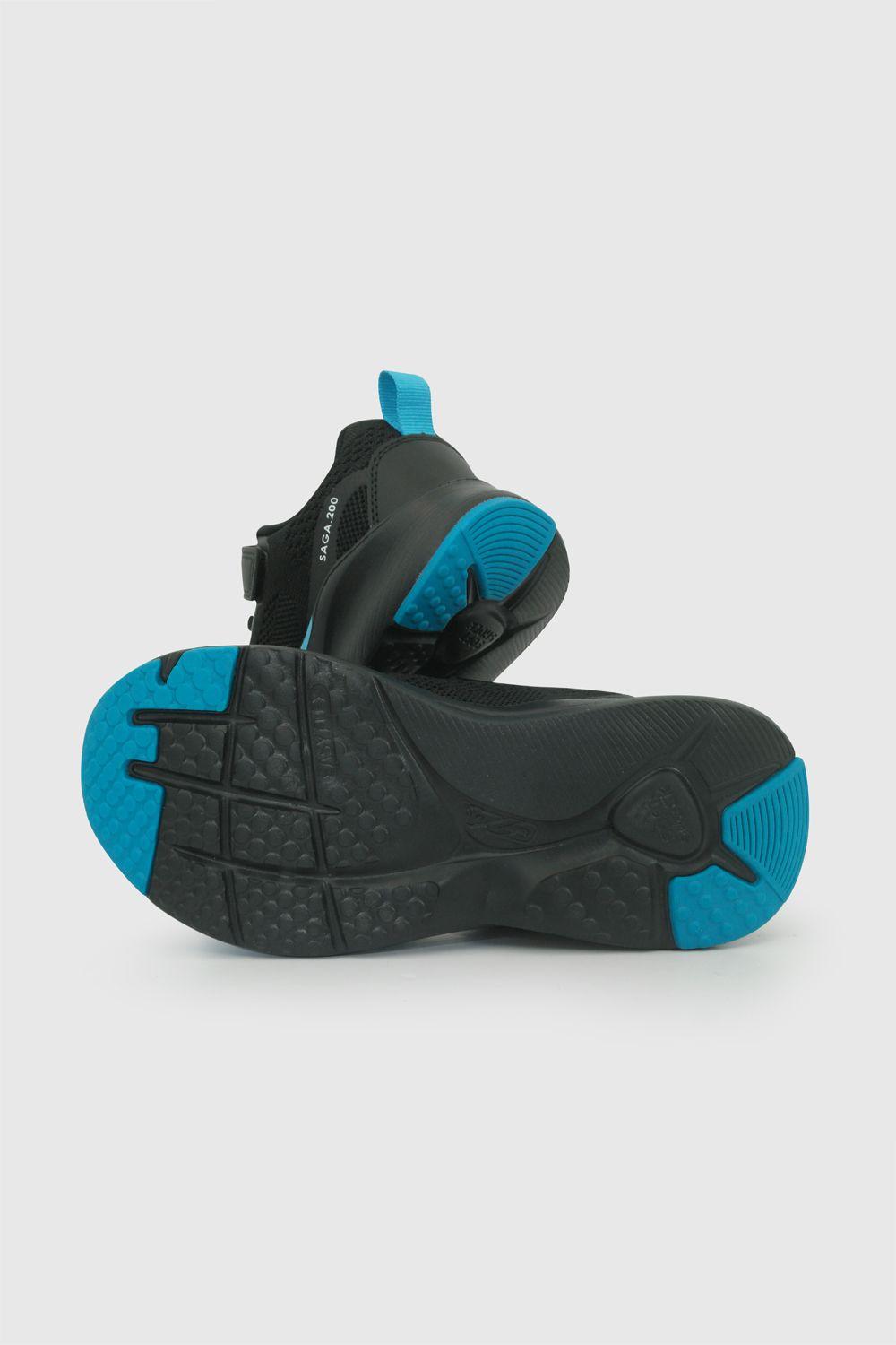 Zapatilla deportiva unisex negra 28-38-2