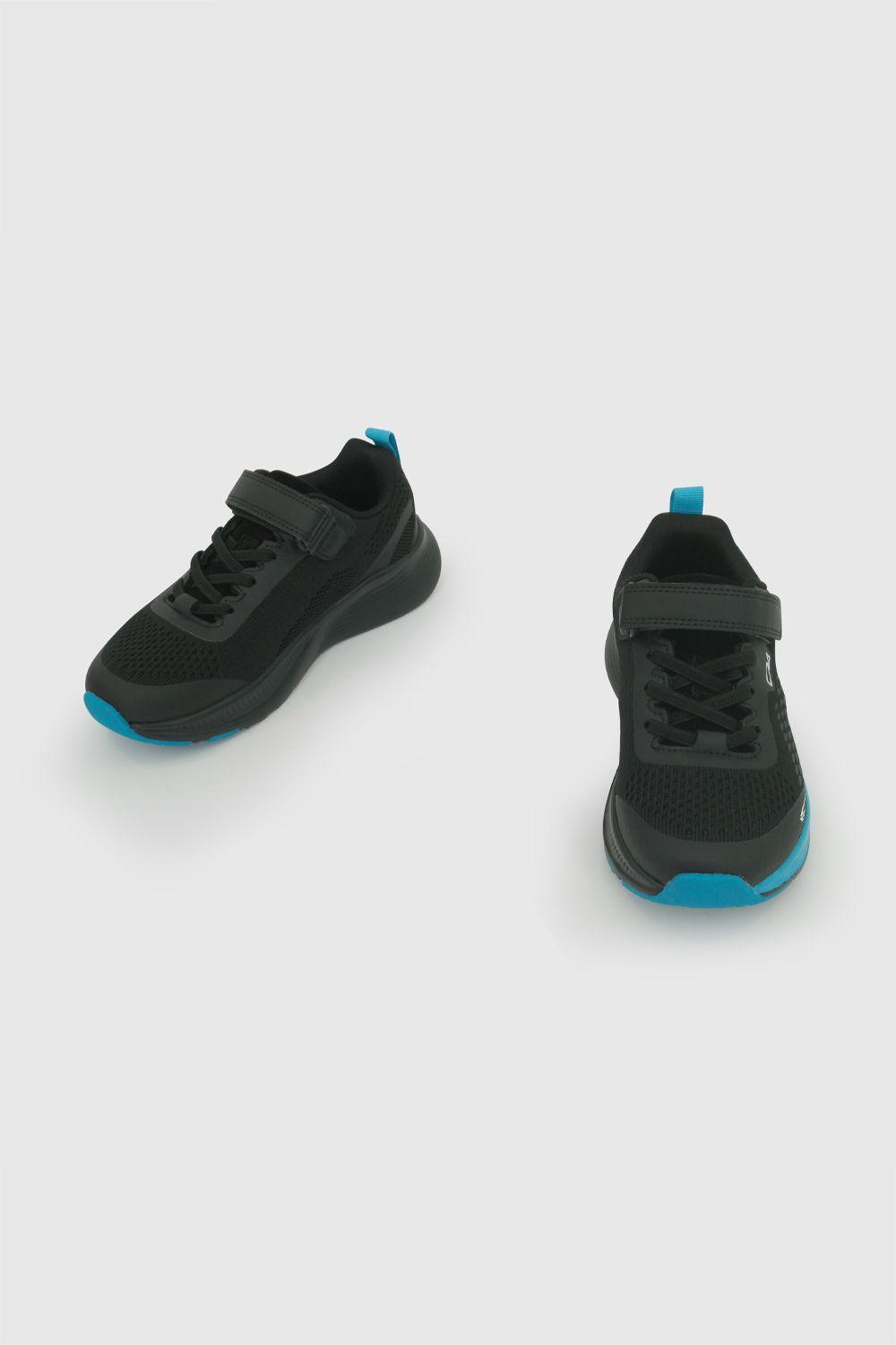 Zapatilla deportiva unisex negra 28-38-3