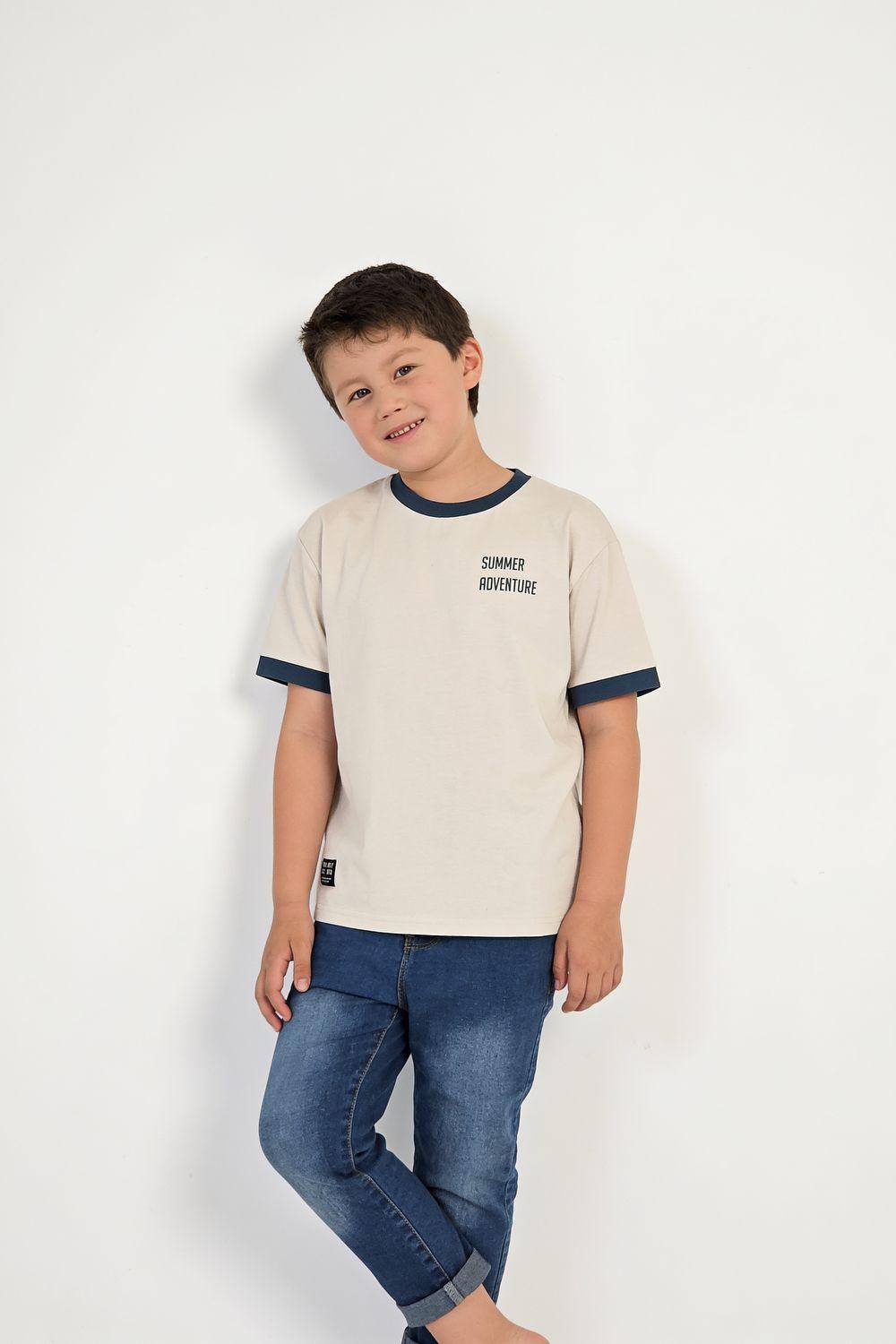 Polera "Summer Adventure" Beige Niño 3-4A a 12-13A Colloky-2