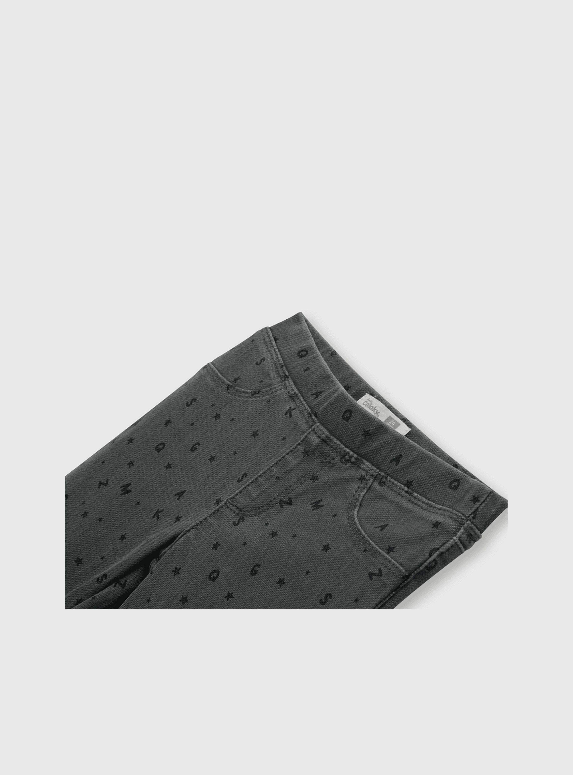 Jegging Niña Gris (3 A 36 Meses) Colloky-2