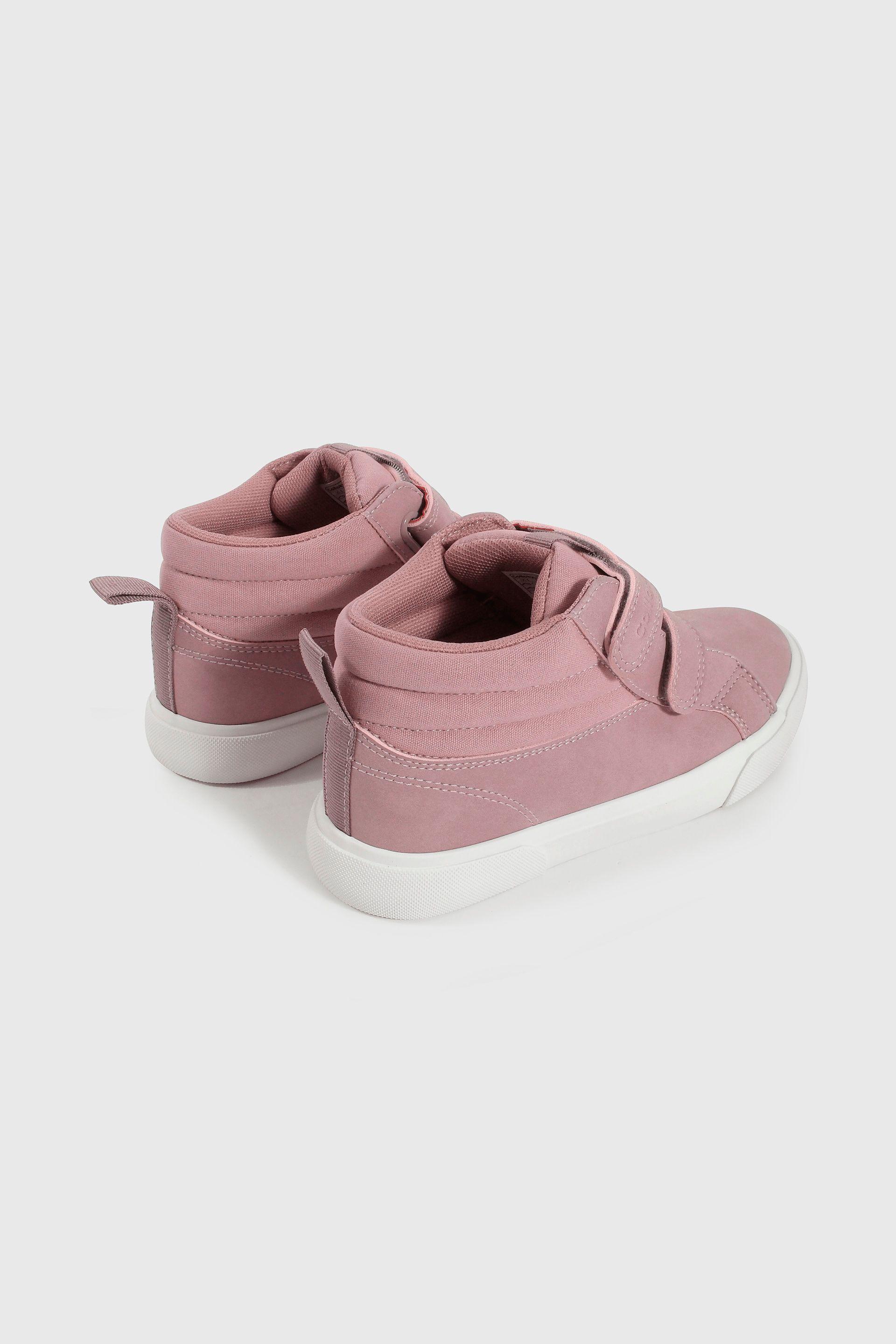 Zapatilla Lifestyle de Niña Morado Caña Media con Velcro-4