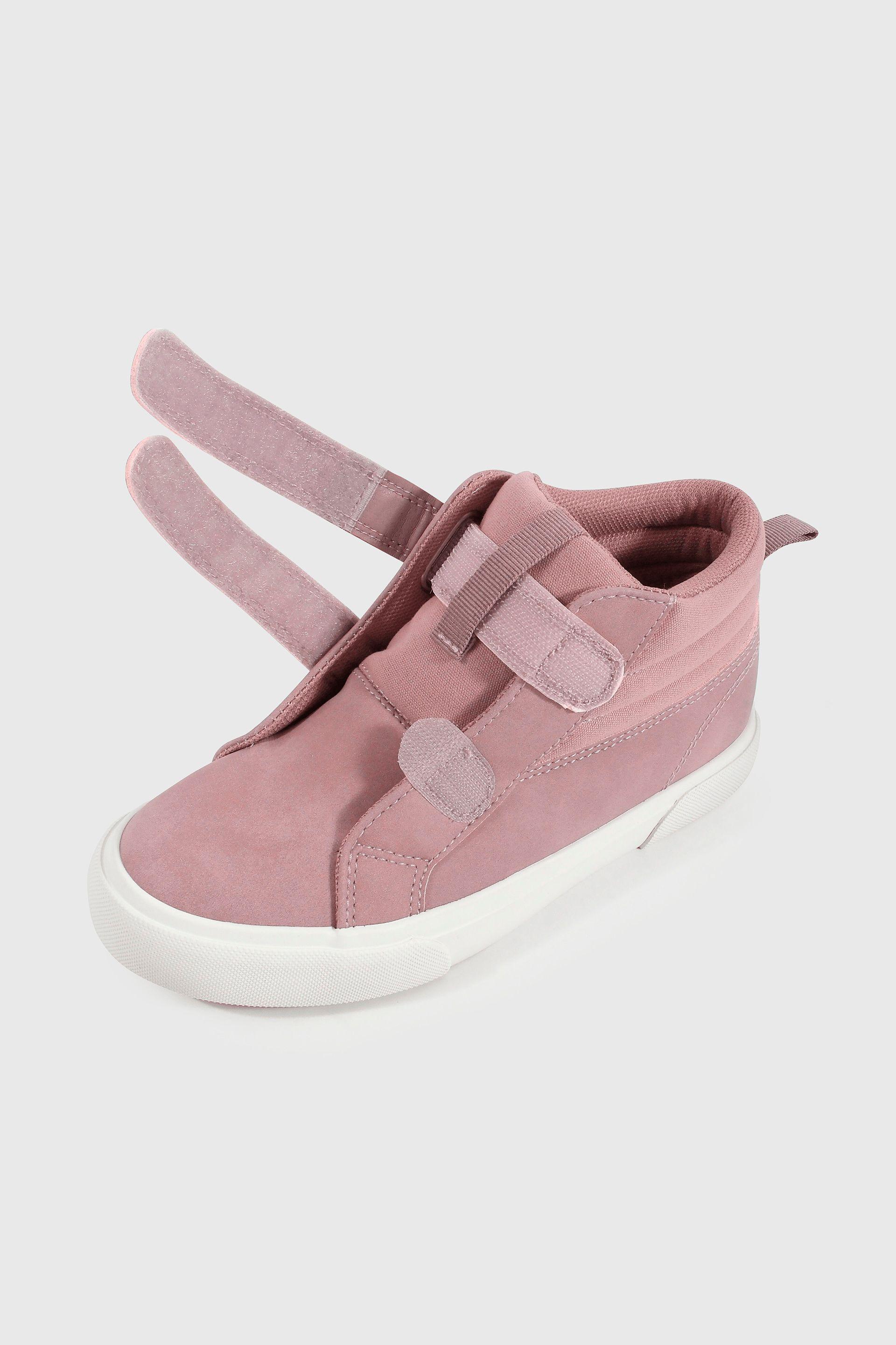 Zapatilla Lifestyle de Niña Morado Caña Media con Velcro-5