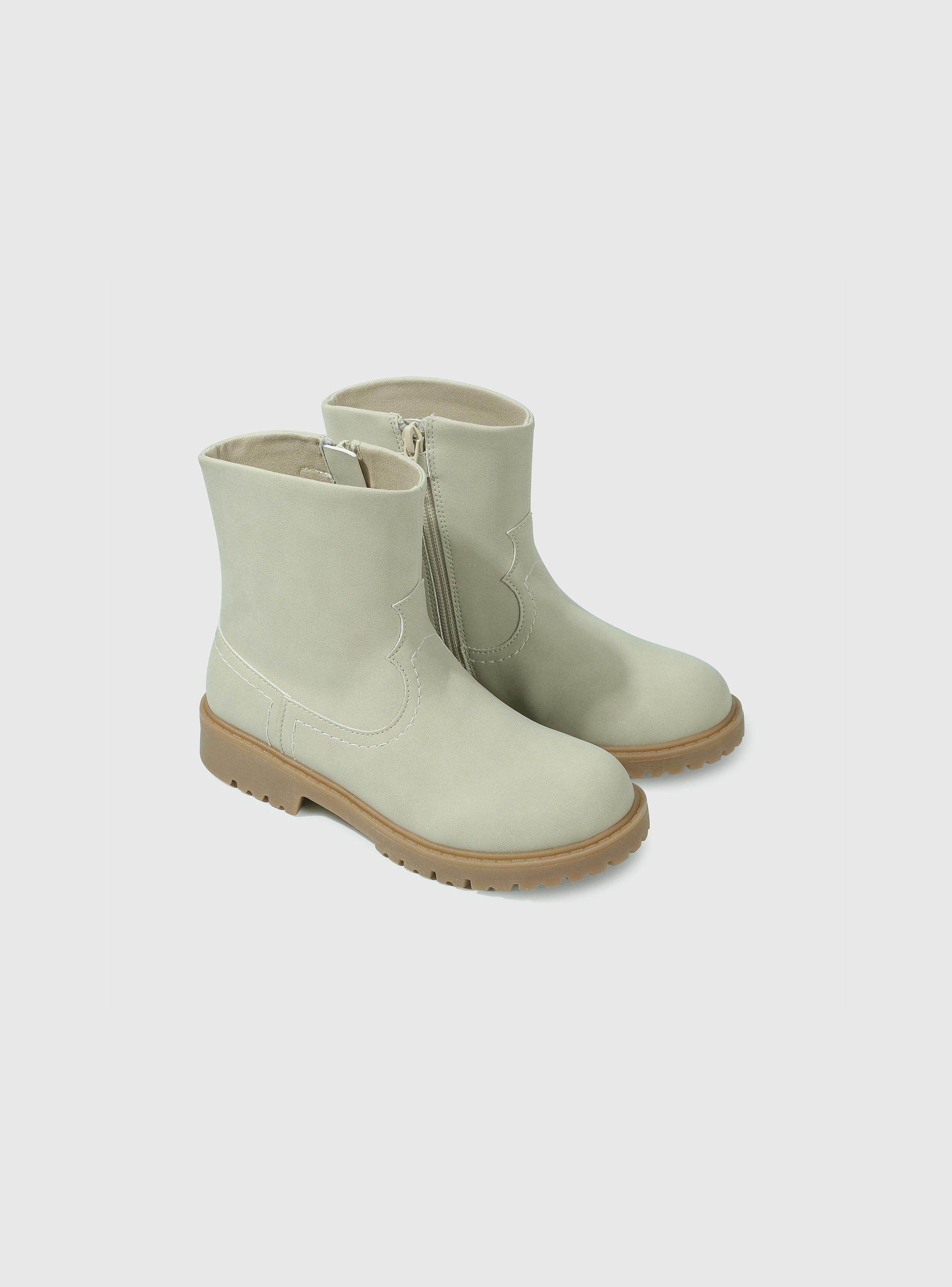 Bootie Niña Beige 55884 Colloky-0