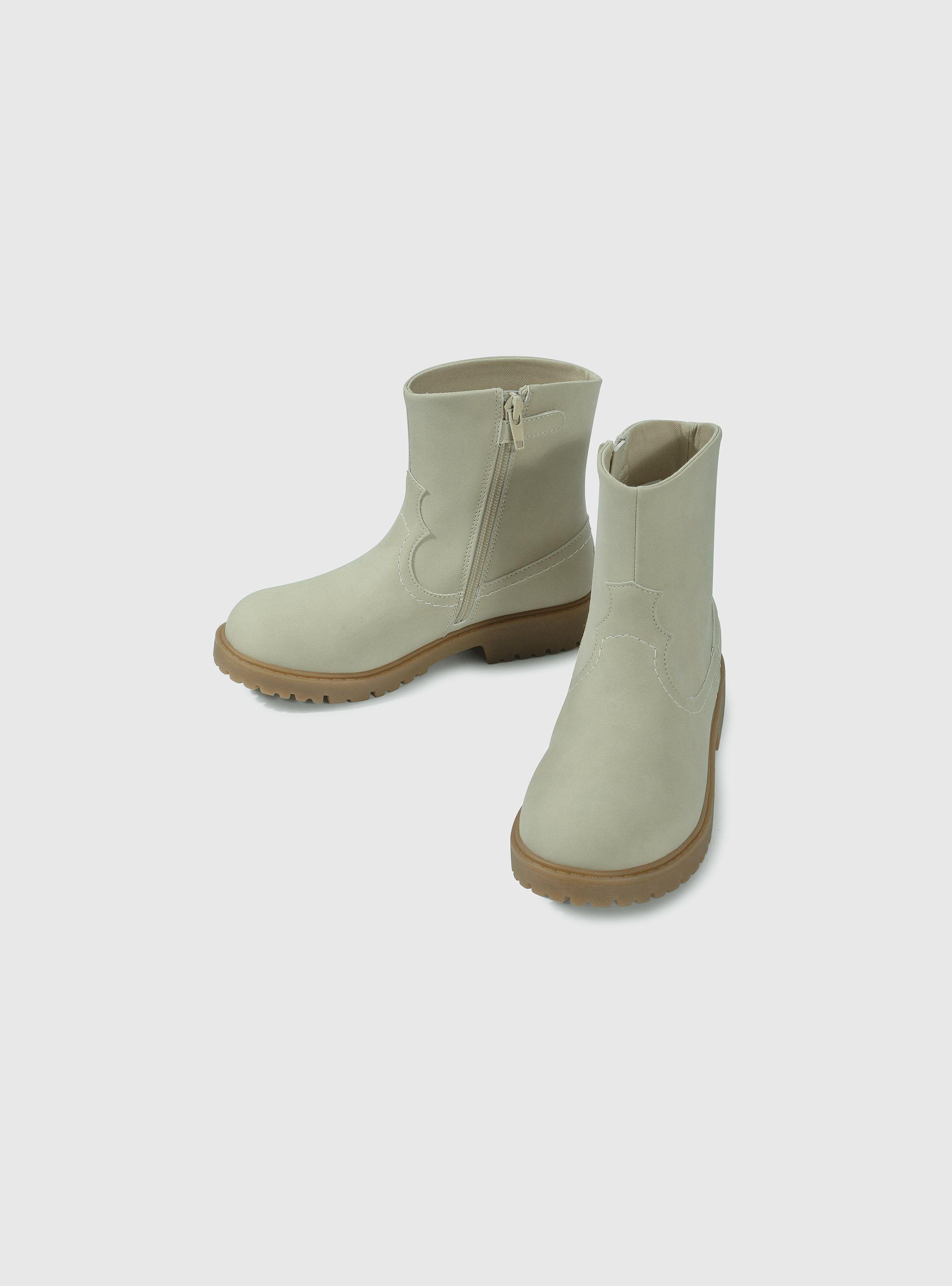 Bootie Niña Beige 55884 Colloky-3