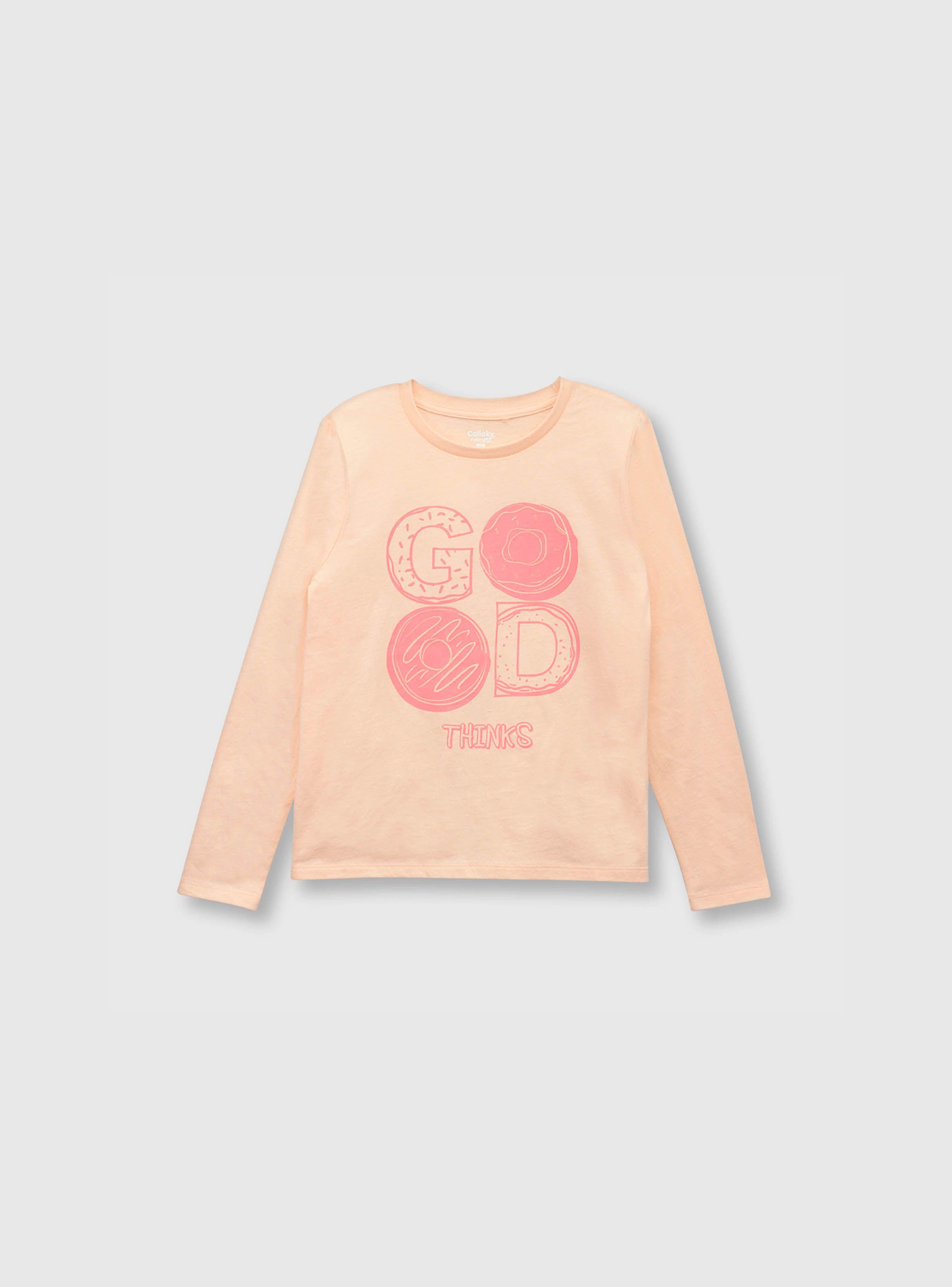 Polera De Niña Estampada Rosado (2 A 12 Años) Colloky-0