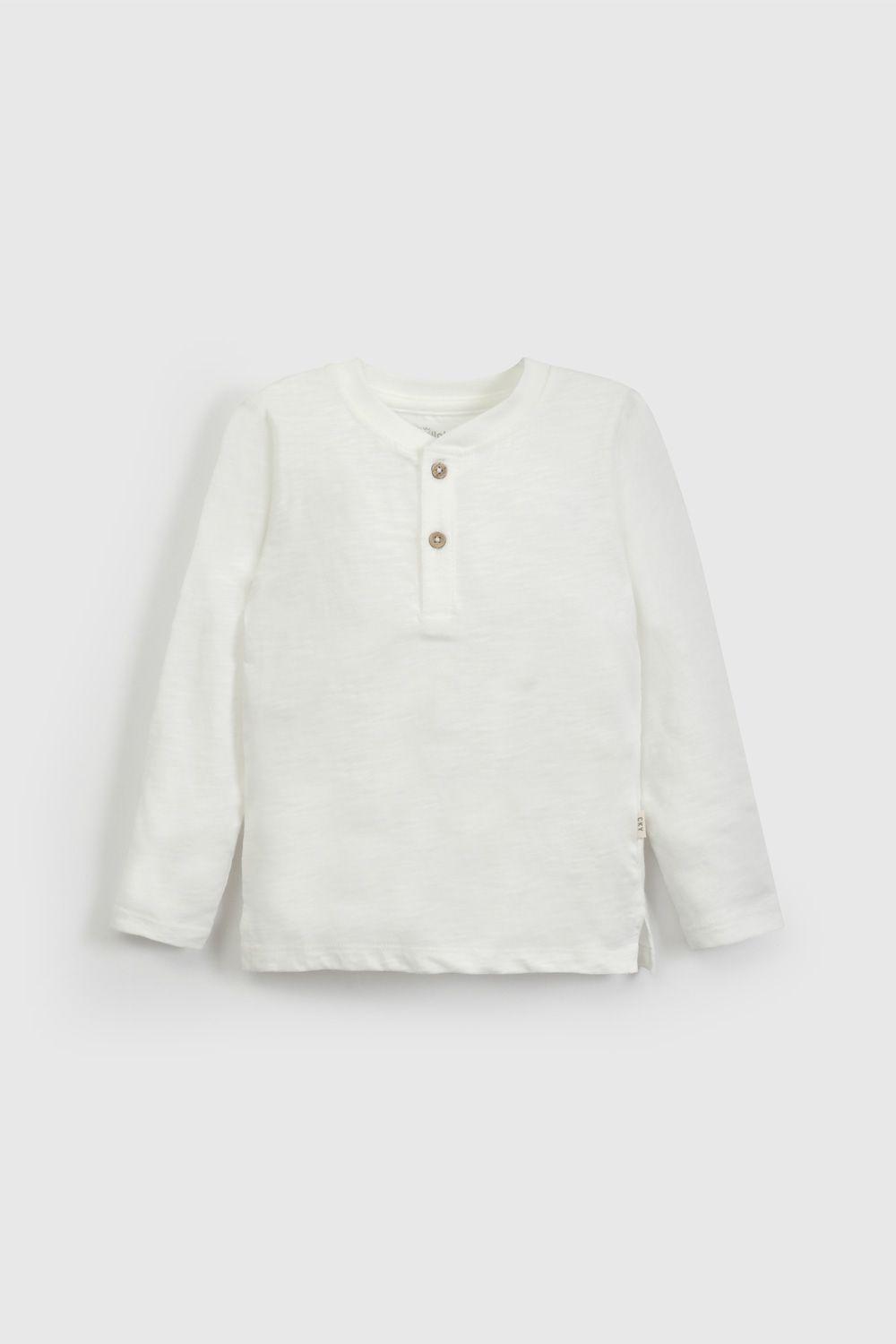 Polera Básica Blanca De Niño P1JE5909V26-0