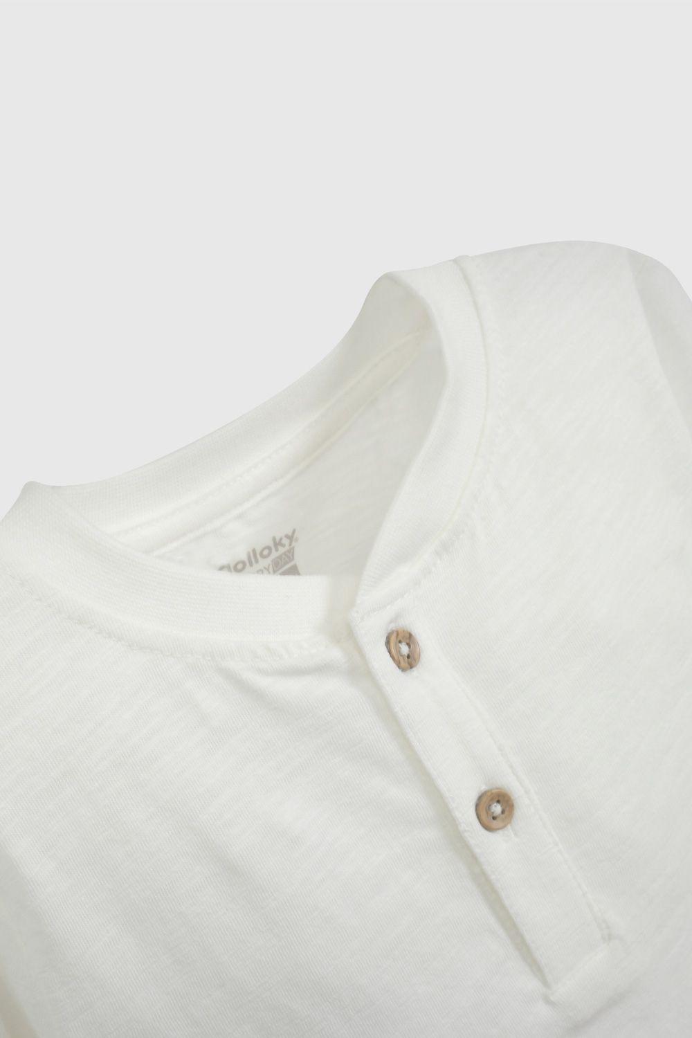 Polera Básica Blanca De Niño P1JE5909V26-2