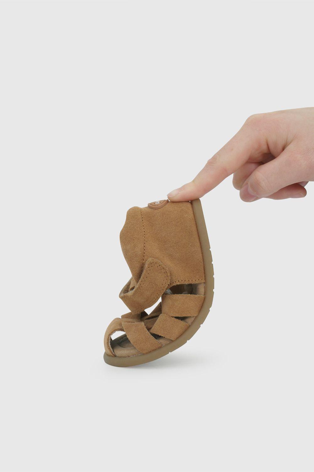 Sandalia Cangrejera  de Cuero Café 33100172V26-6