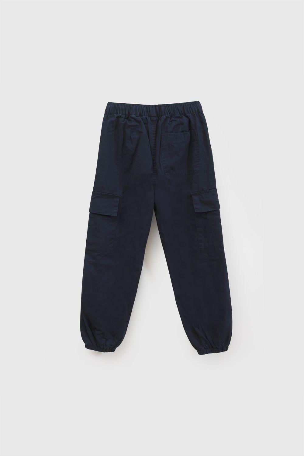 Pantalón jogger cargo niño azul 3/4A a 12/13A-1